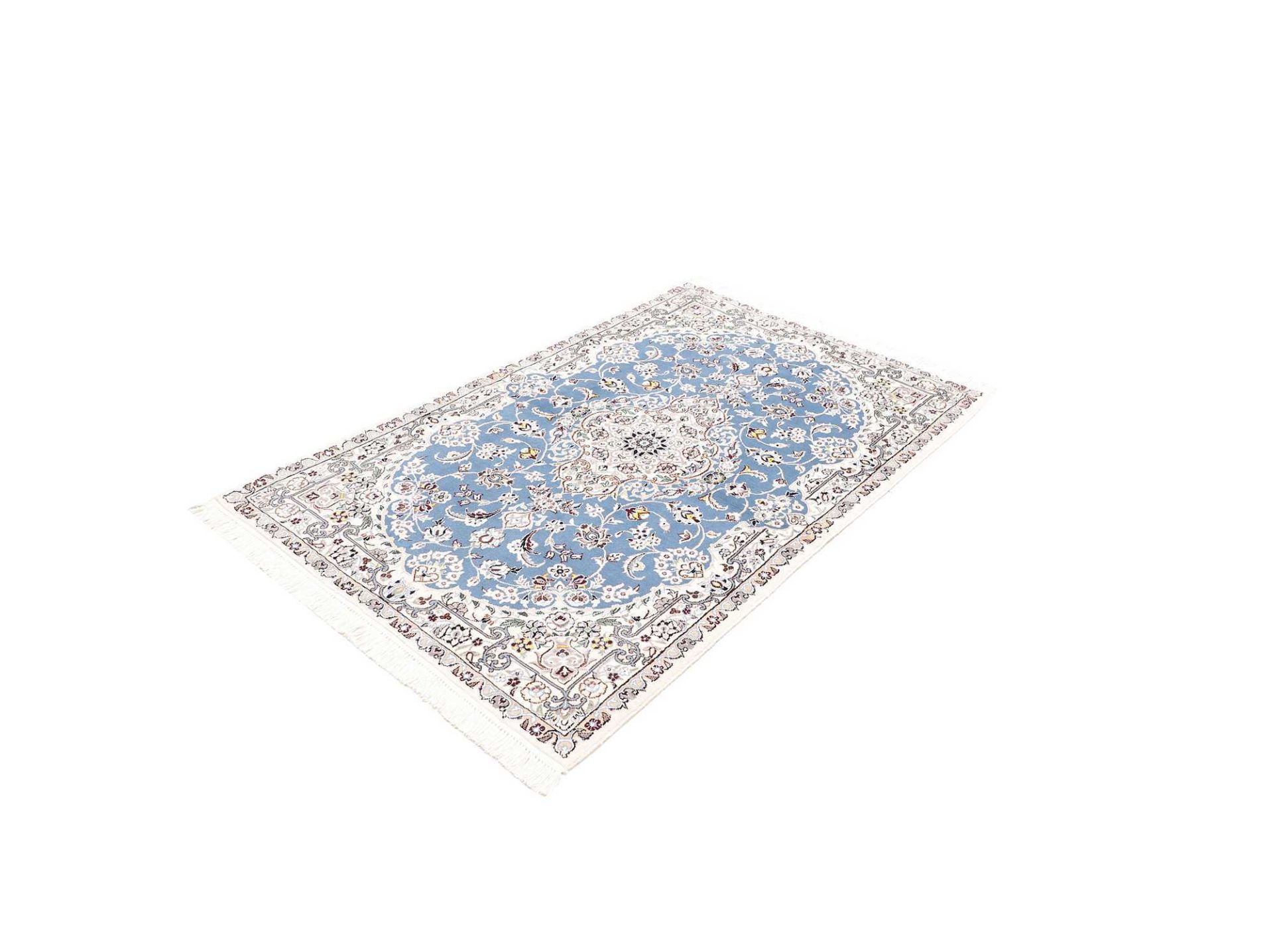 Hand-Knotted Wool Nain Persian Rug, 103 × 154 cm