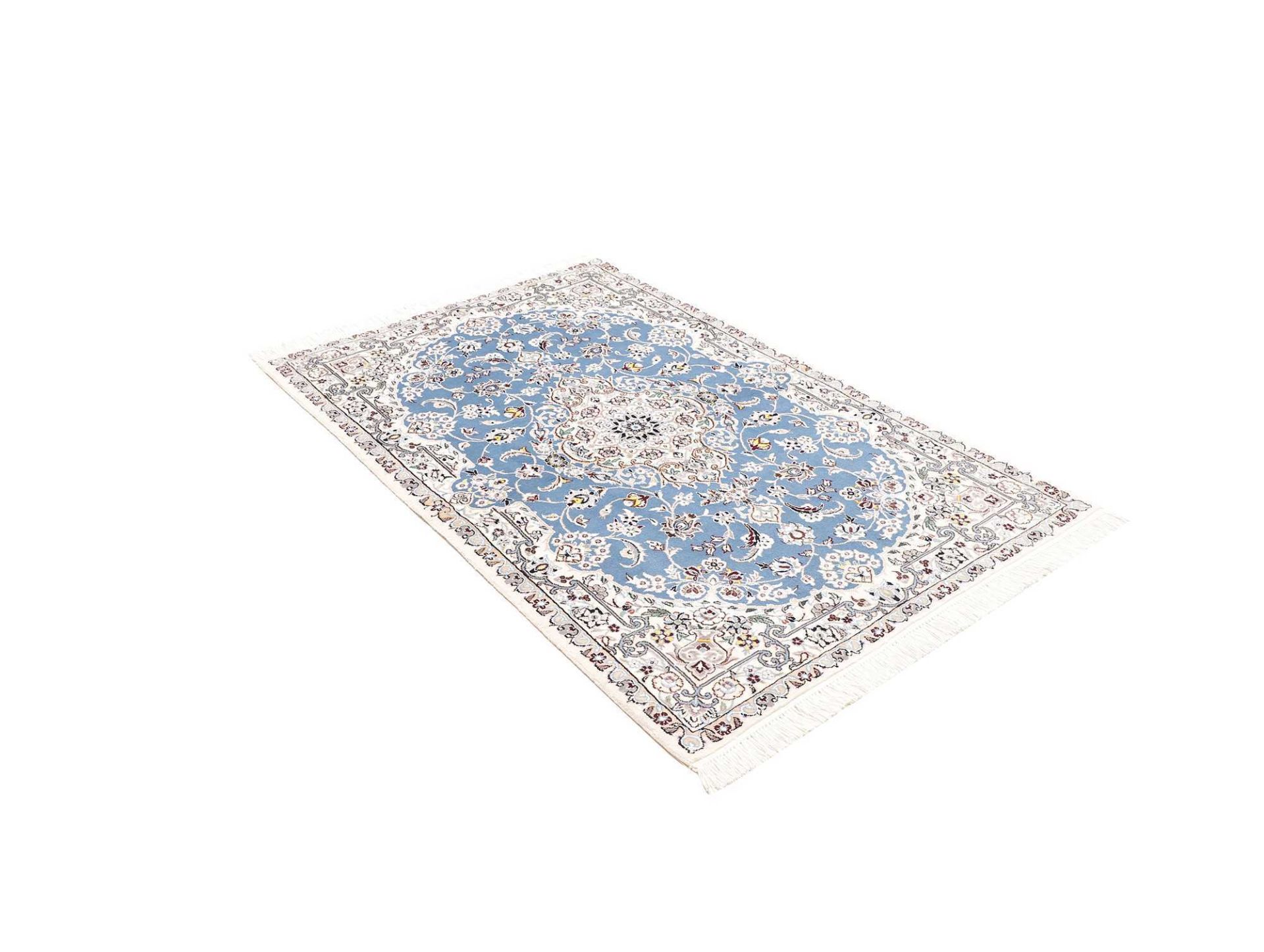 Hand-Knotted Wool Nain Persian Rug, 103 × 154 cm