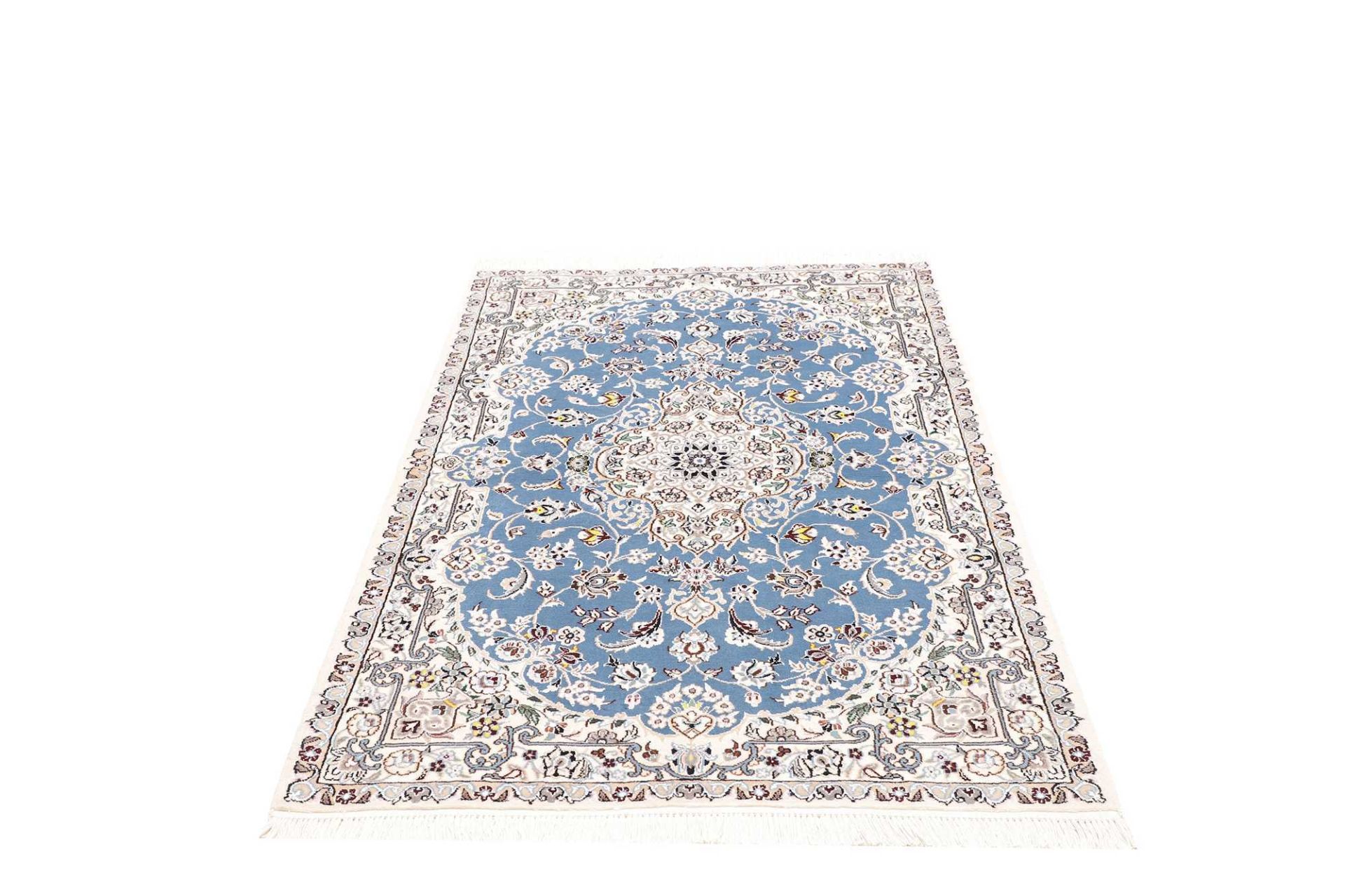 Hand-Knotted Wool Nain Persian Rug, 103 × 154 cm