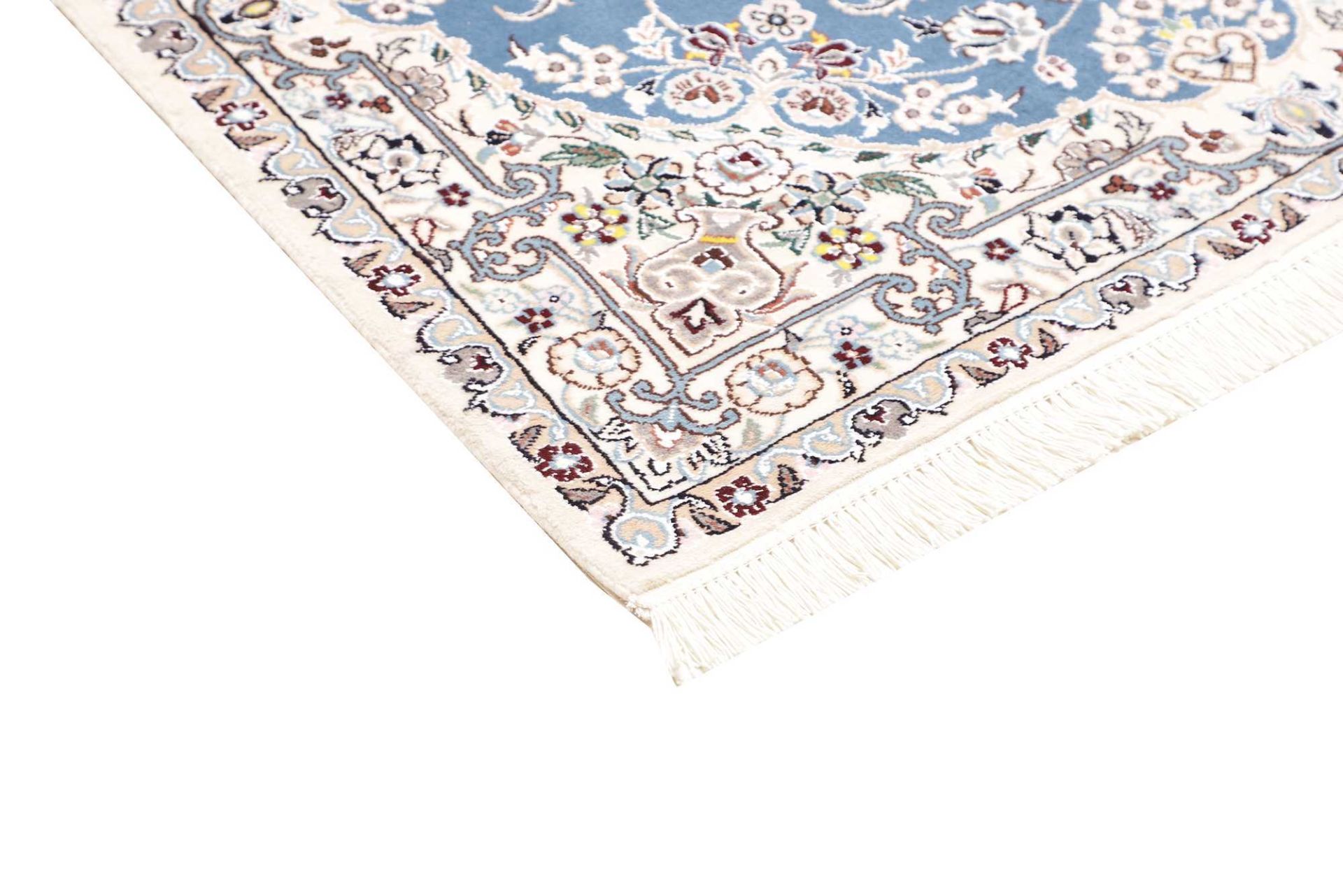 Hand-Knotted Wool Nain Persian Rug, 103 × 154 cm