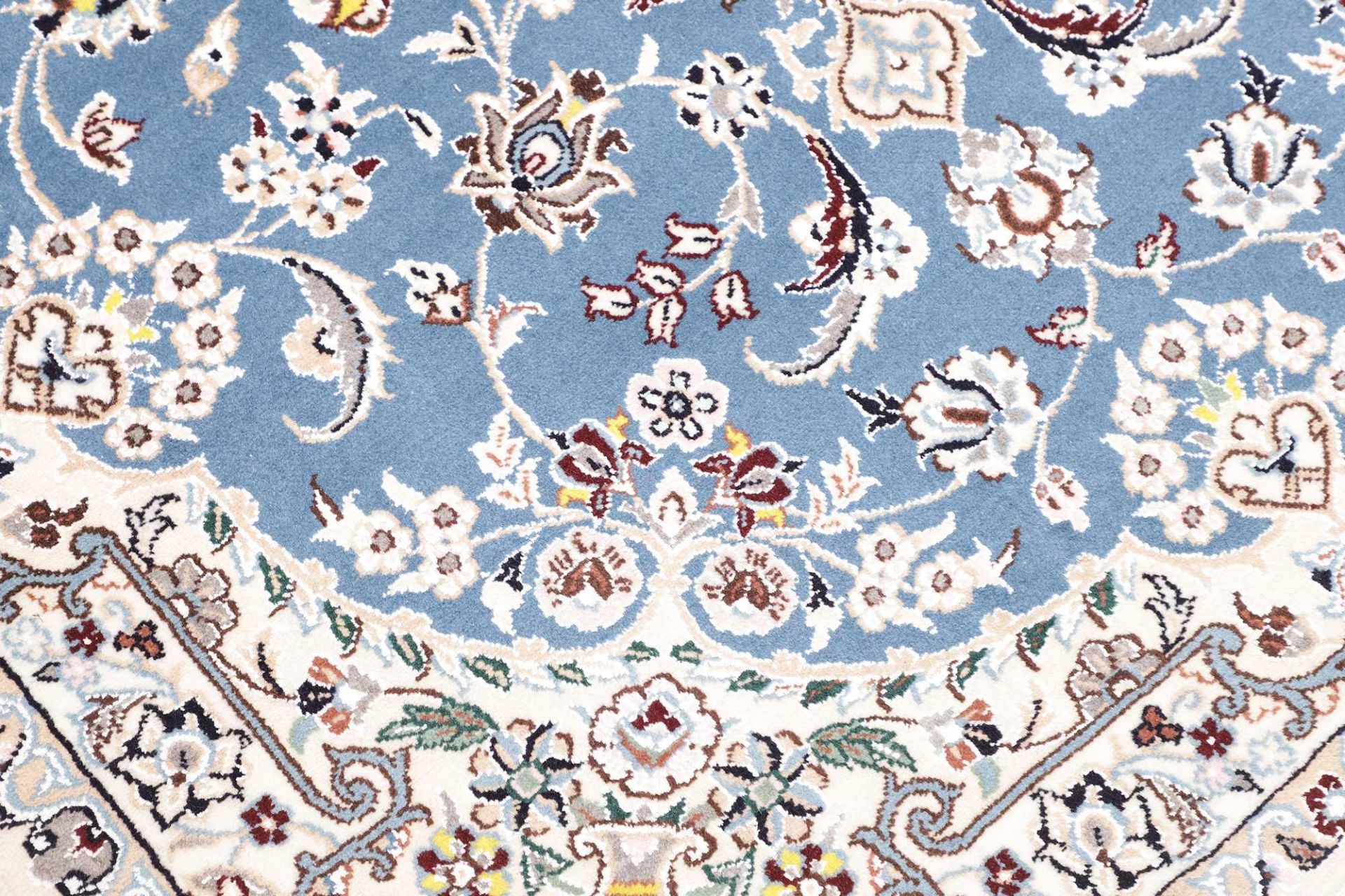 Hand-Knotted Wool Nain Persian Rug, 103 × 154 cm