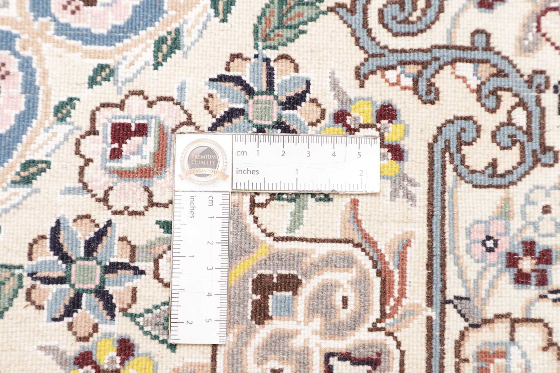 Hand-Knotted Wool Nain Persian Rug, 103 × 154 cm