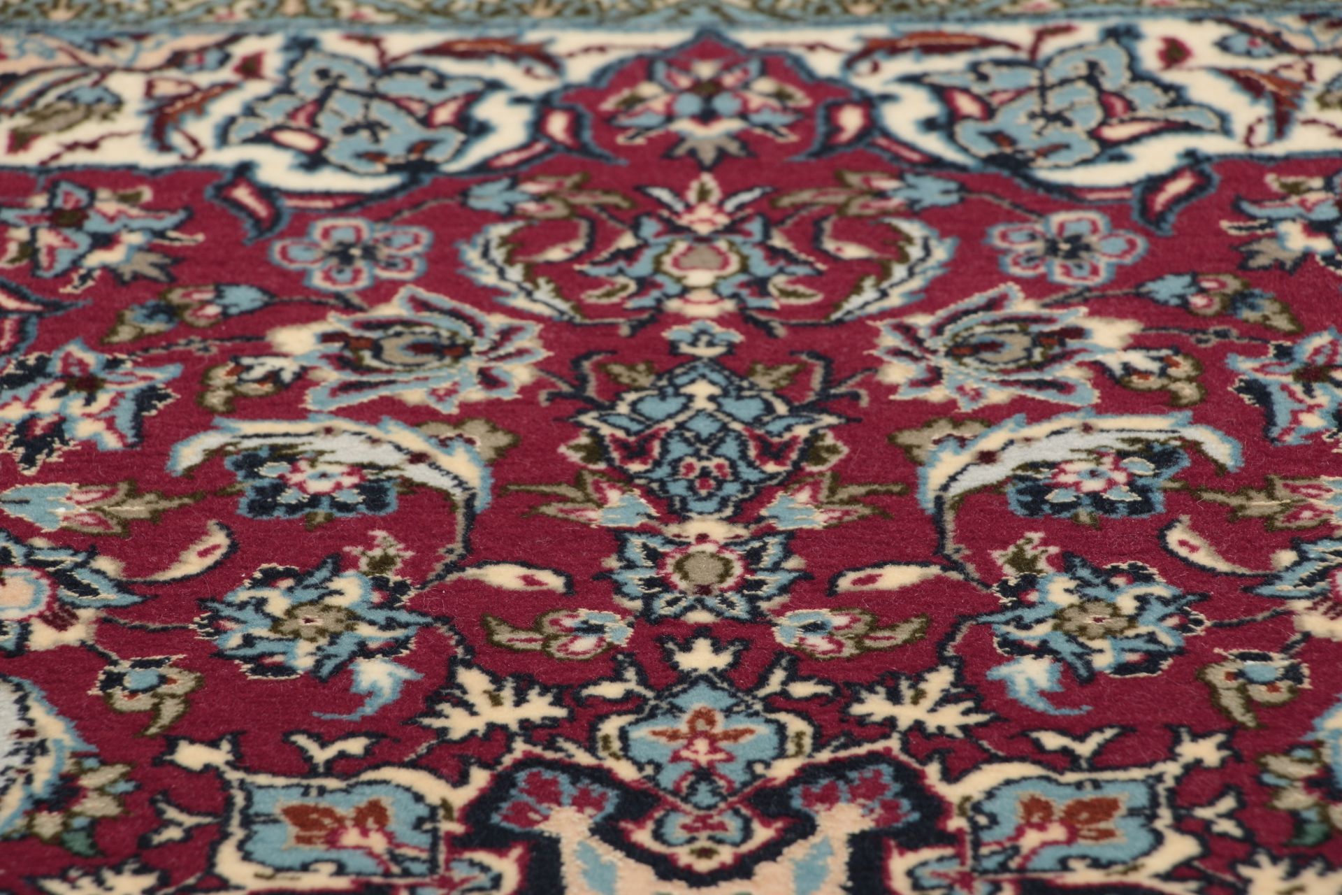 Hand-Knotted Wool & Silk Isfahan Persian Rug, 68 × 103 cm