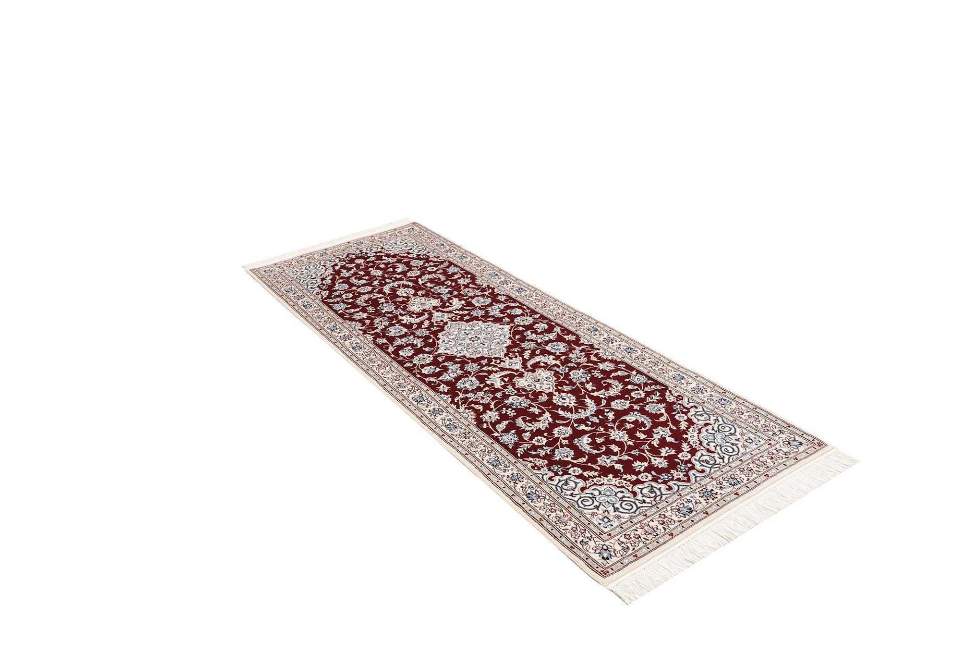Nain Persian Rug 81 × 209 cm, Wool, hand-knotted