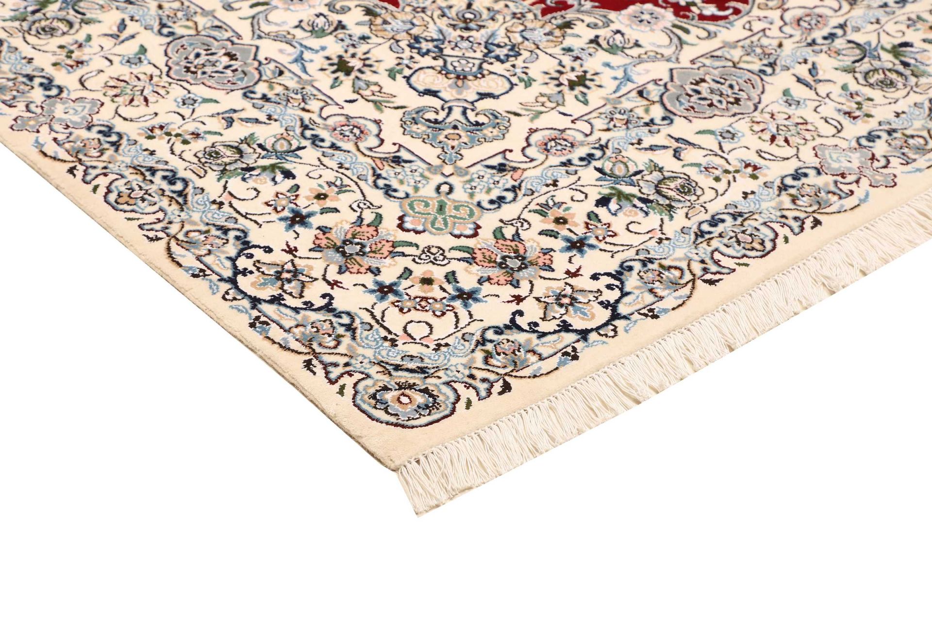 Nain Persian Rug — hand-knotted, 196 × 204 cm, Wool