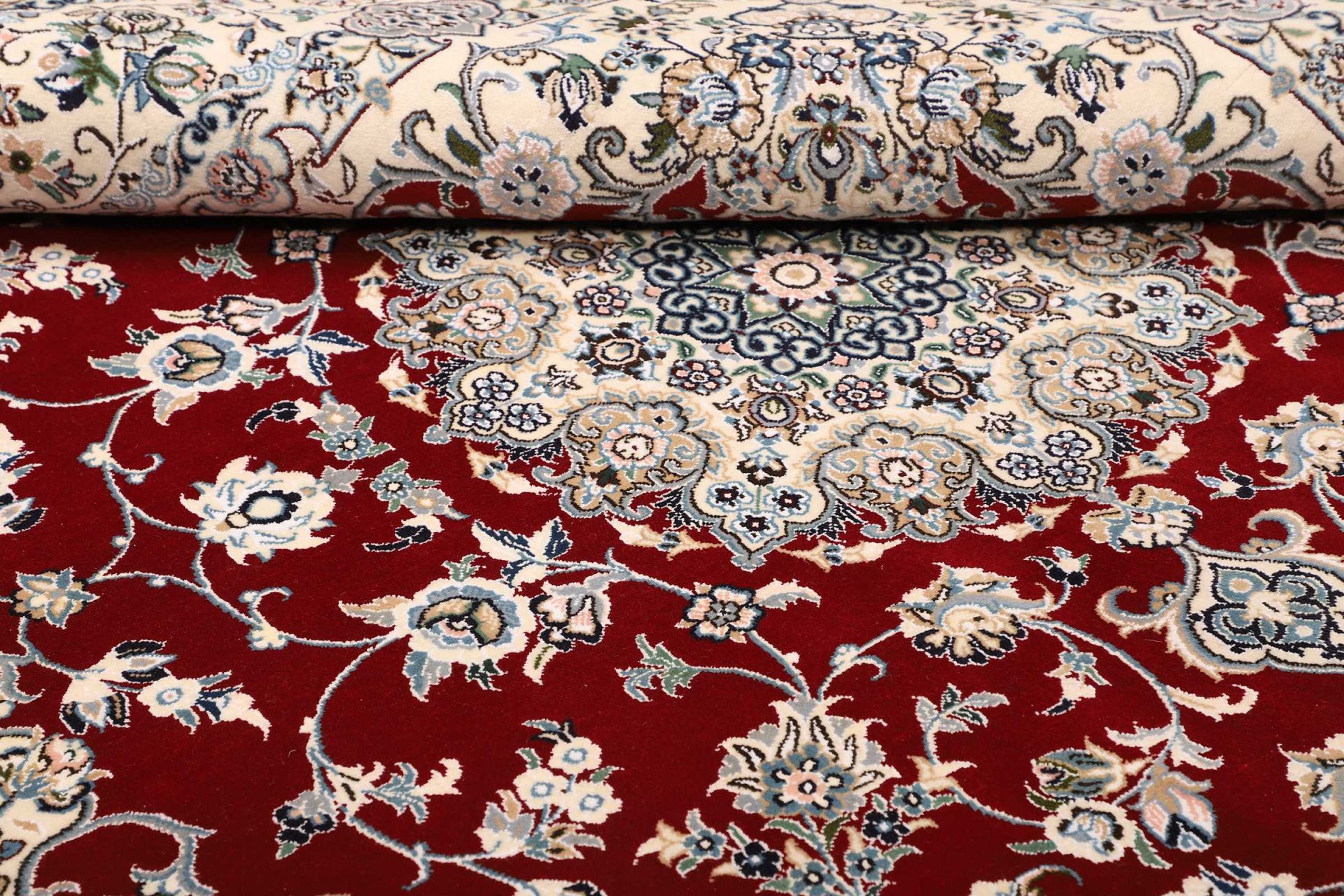 Nain Persian Rug — hand-knotted, 196 × 204 cm, Wool