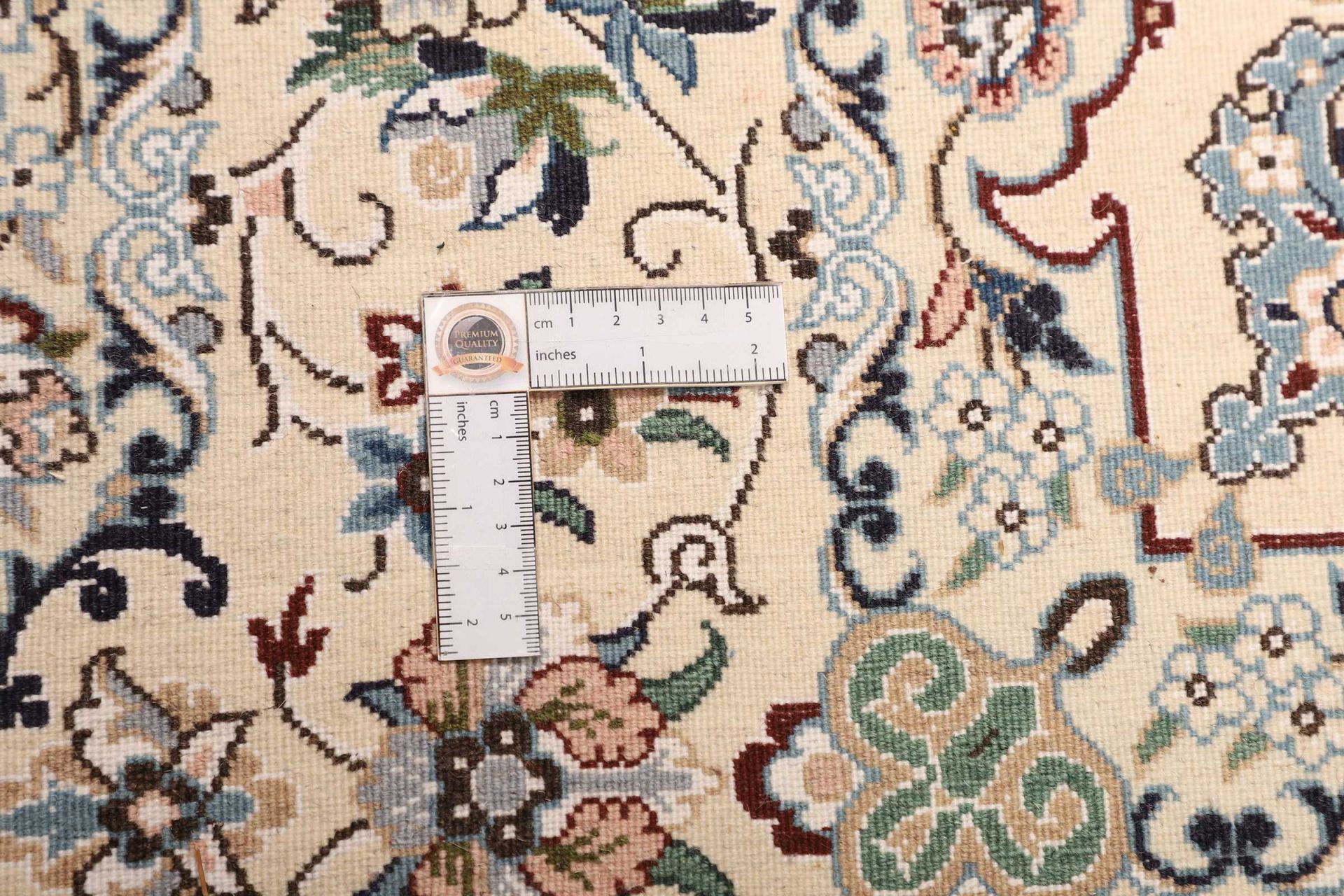 Nain Persian Rug — hand-knotted, 196 × 204 cm, Wool