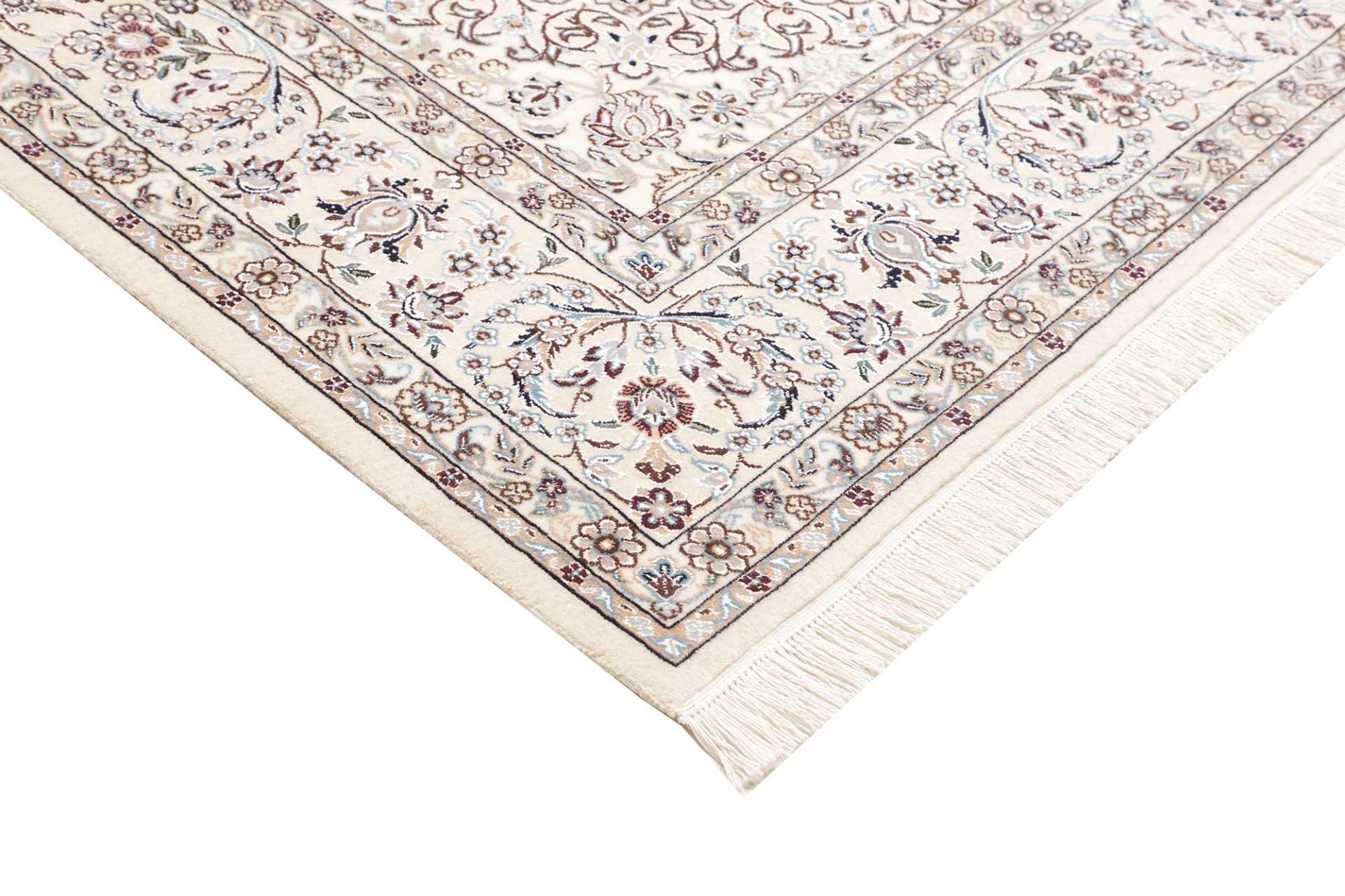 Hand-Knotted Wool Nain Persian Rug, 209 × 309 cm