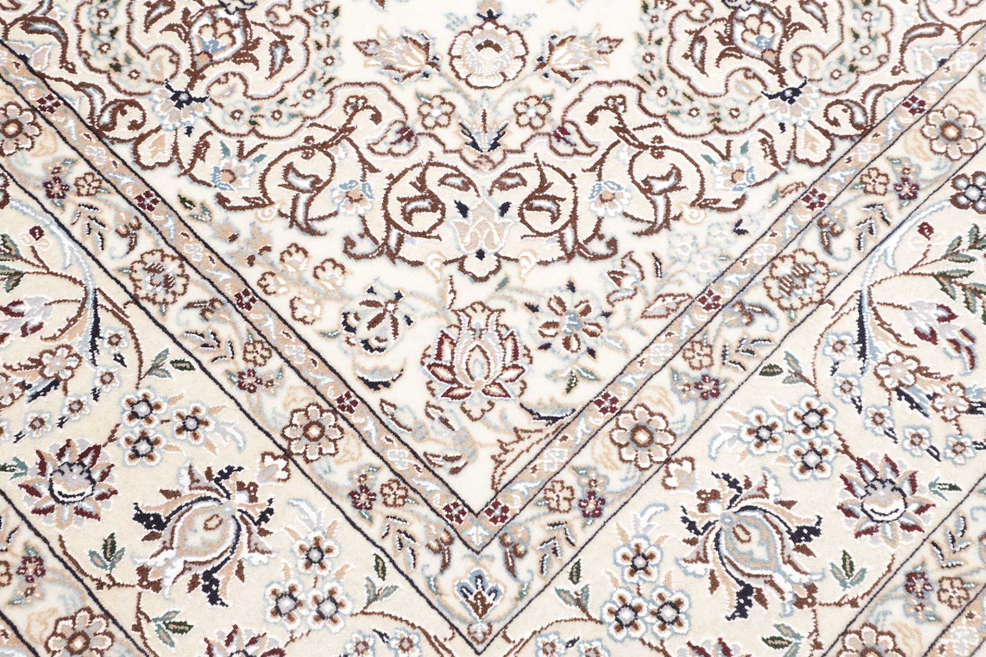 Hand-Knotted Wool Nain Persian Rug, 209 × 309 cm