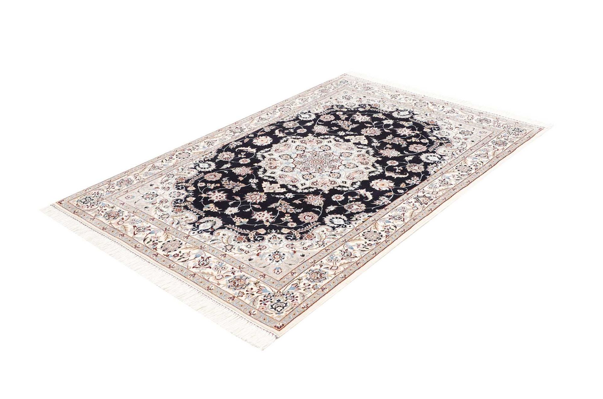 Hand-Knotted Wool Nain Persian Rug, 119 × 174 cm