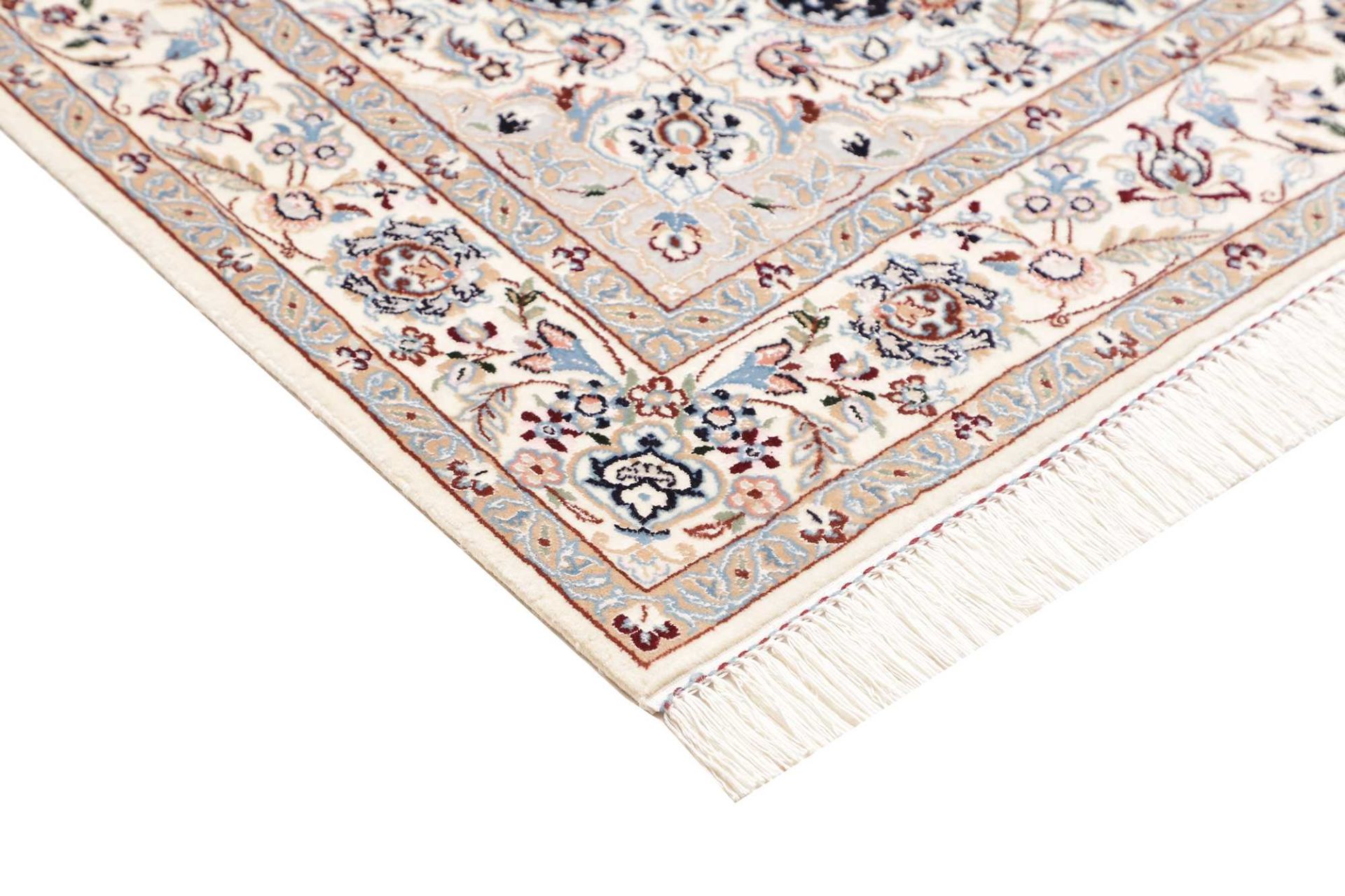 Hand-Knotted Wool Nain Persian Rug, 119 × 174 cm