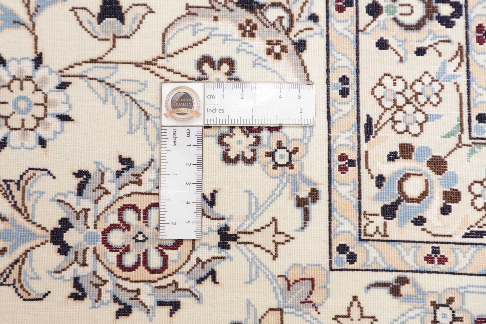 Hand-Knotted Wool Nain Persian Rug, 208 × 261 cm