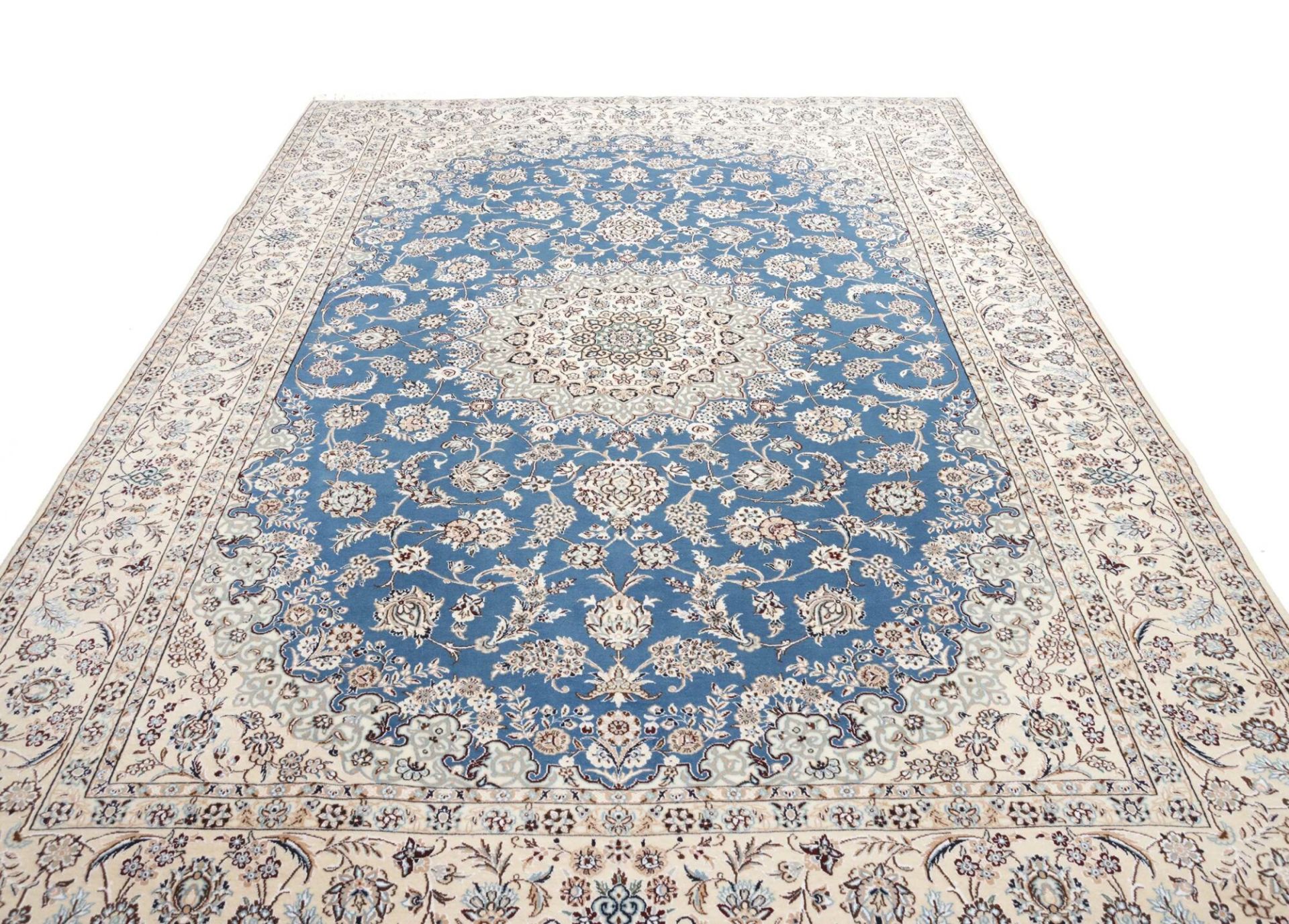 Hand-Knotted Wool Nain Persian Rug, 249 × 352 cm