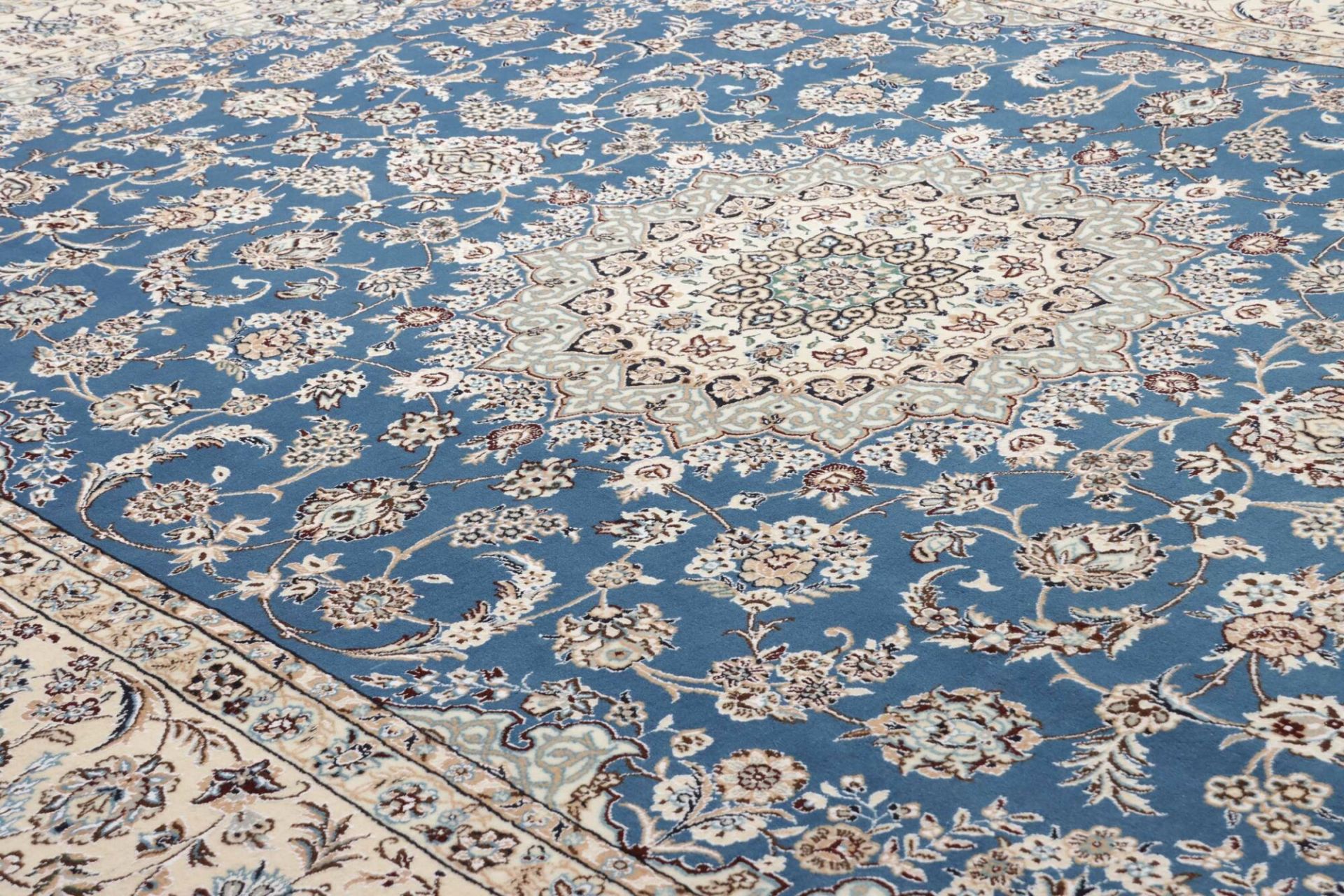 Hand-Knotted Wool Nain Persian Rug, 249 × 352 cm