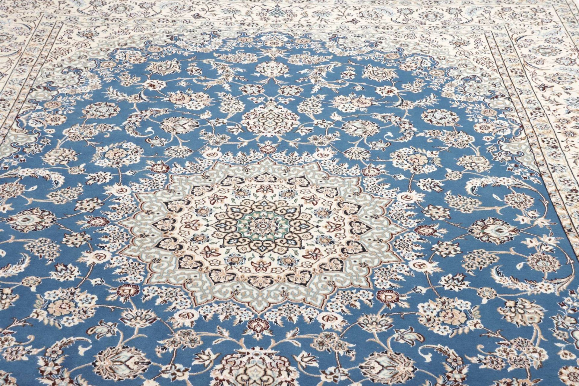 Hand-Knotted Wool Nain Persian Rug, 249 × 352 cm