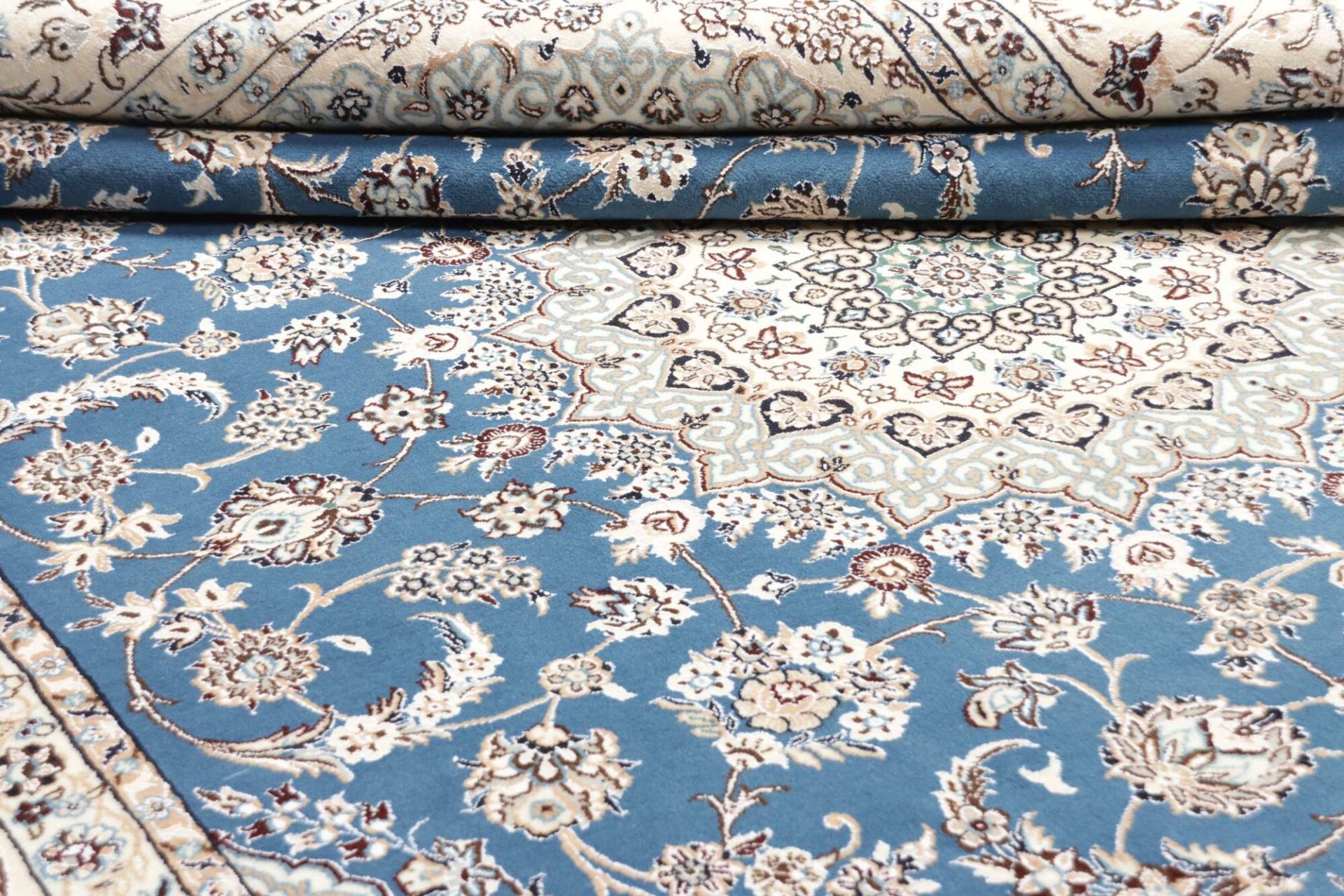 Hand-Knotted Wool Nain Persian Rug, 249 × 352 cm