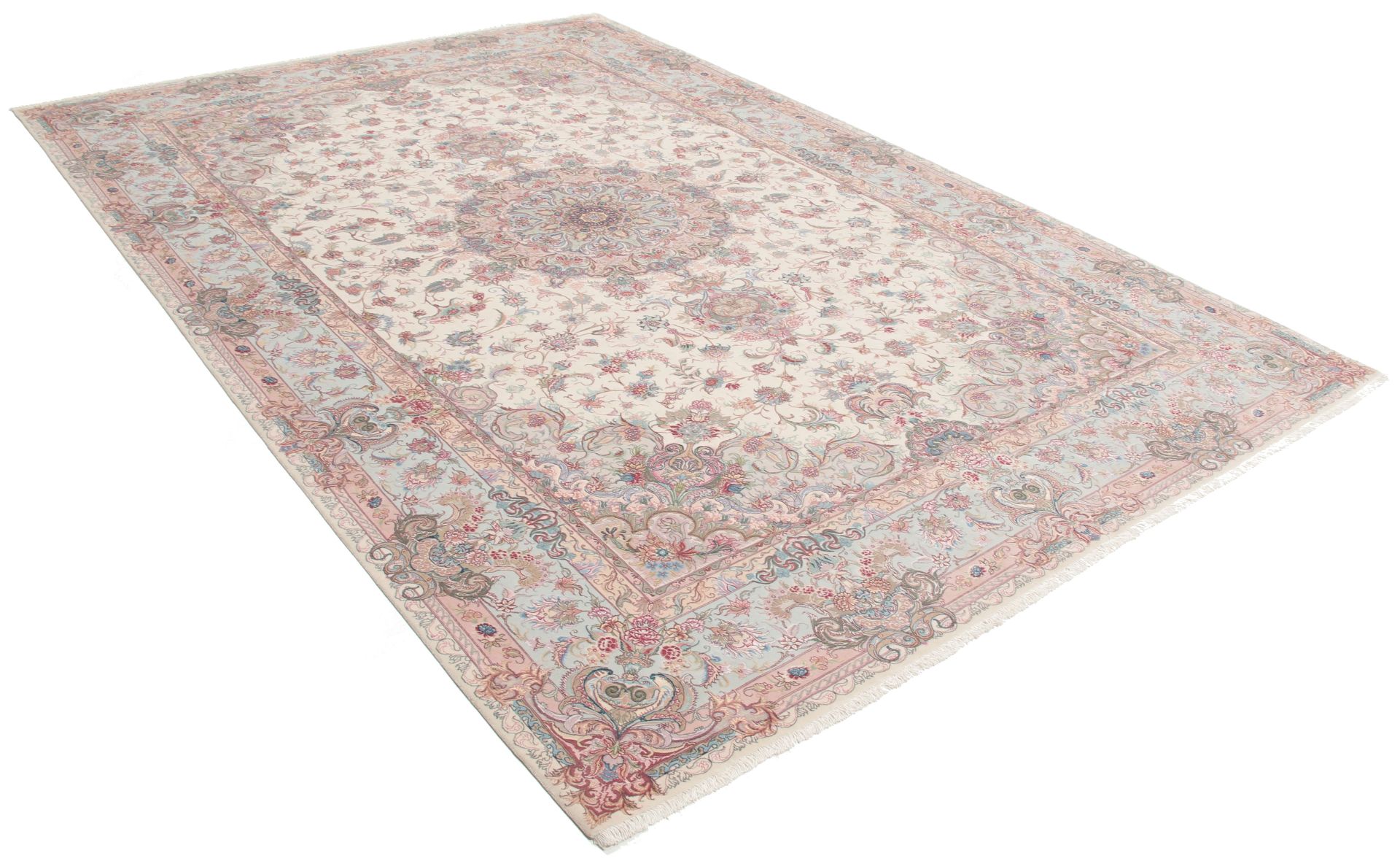 persischer-teppich-tabriz-200-x-300-cm-schurwolle-seide-handgeknupft-1 Hand-Knotted Wool & Silk Tabriz Persian Rug, 200 × 300 cm