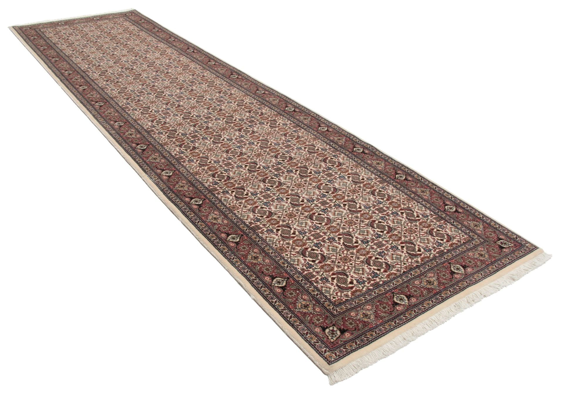 Tabriz Persian Rug 80 × 300 cm, Wool & Silk, hand-knotted