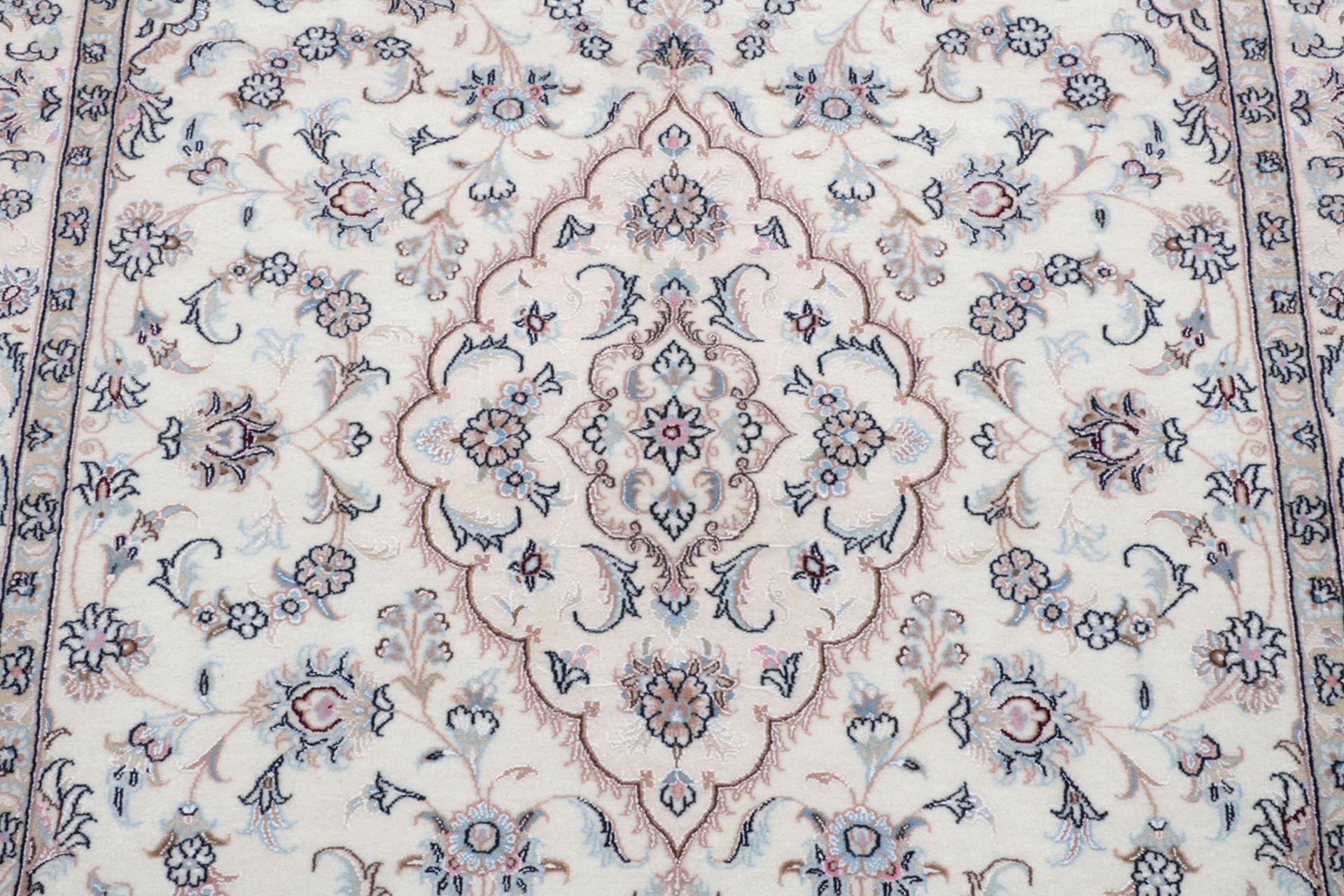 Nain Persian Rug — hand-knotted, 108 × 160 cm, Wool & Silk