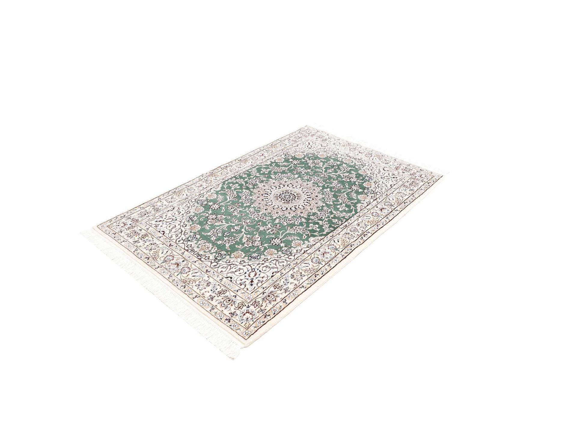 Hand-Knotted Wool Nain Persian Rug, 106 × 153 cm