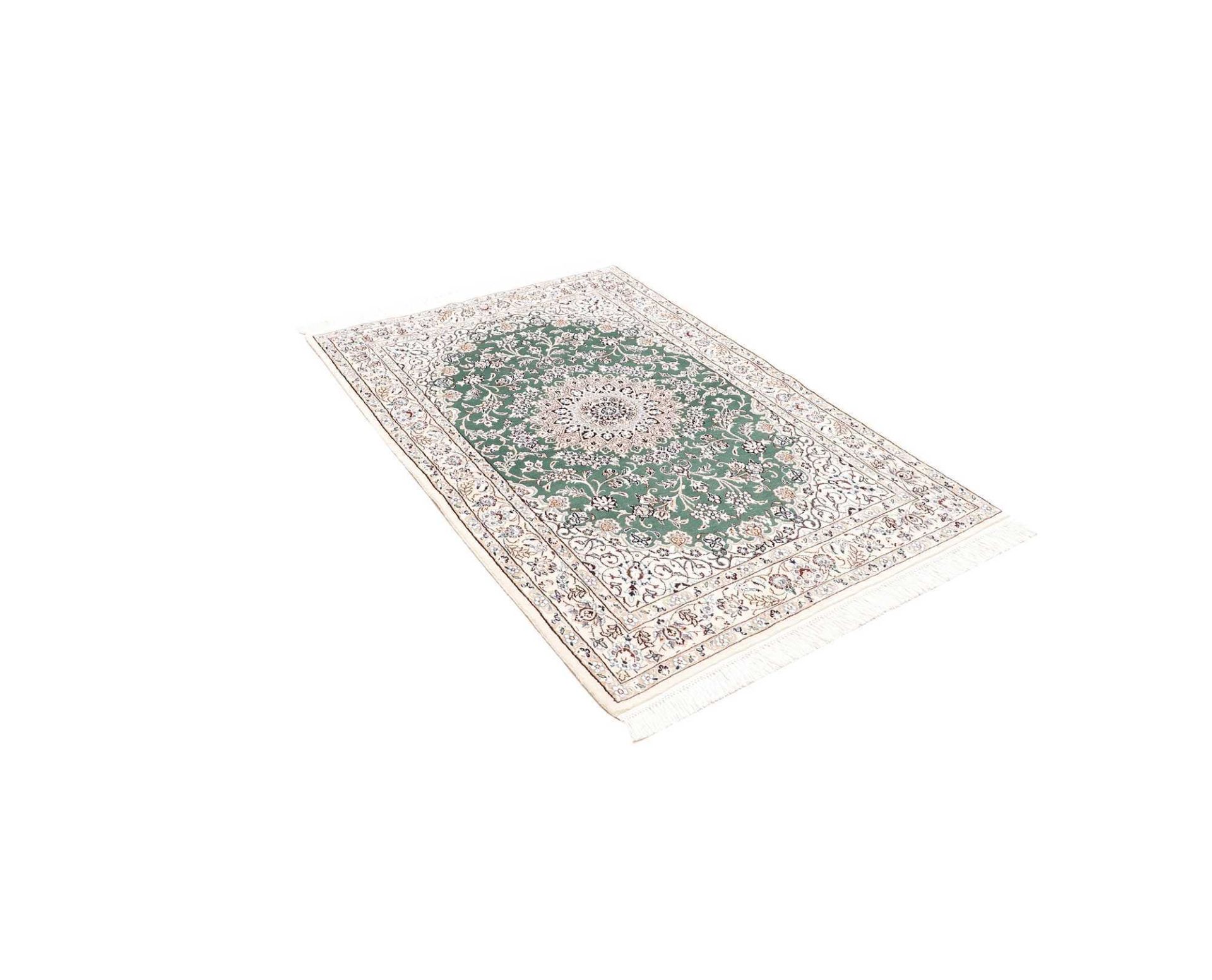 Hand-Knotted Wool Nain Persian Rug, 106 × 153 cm