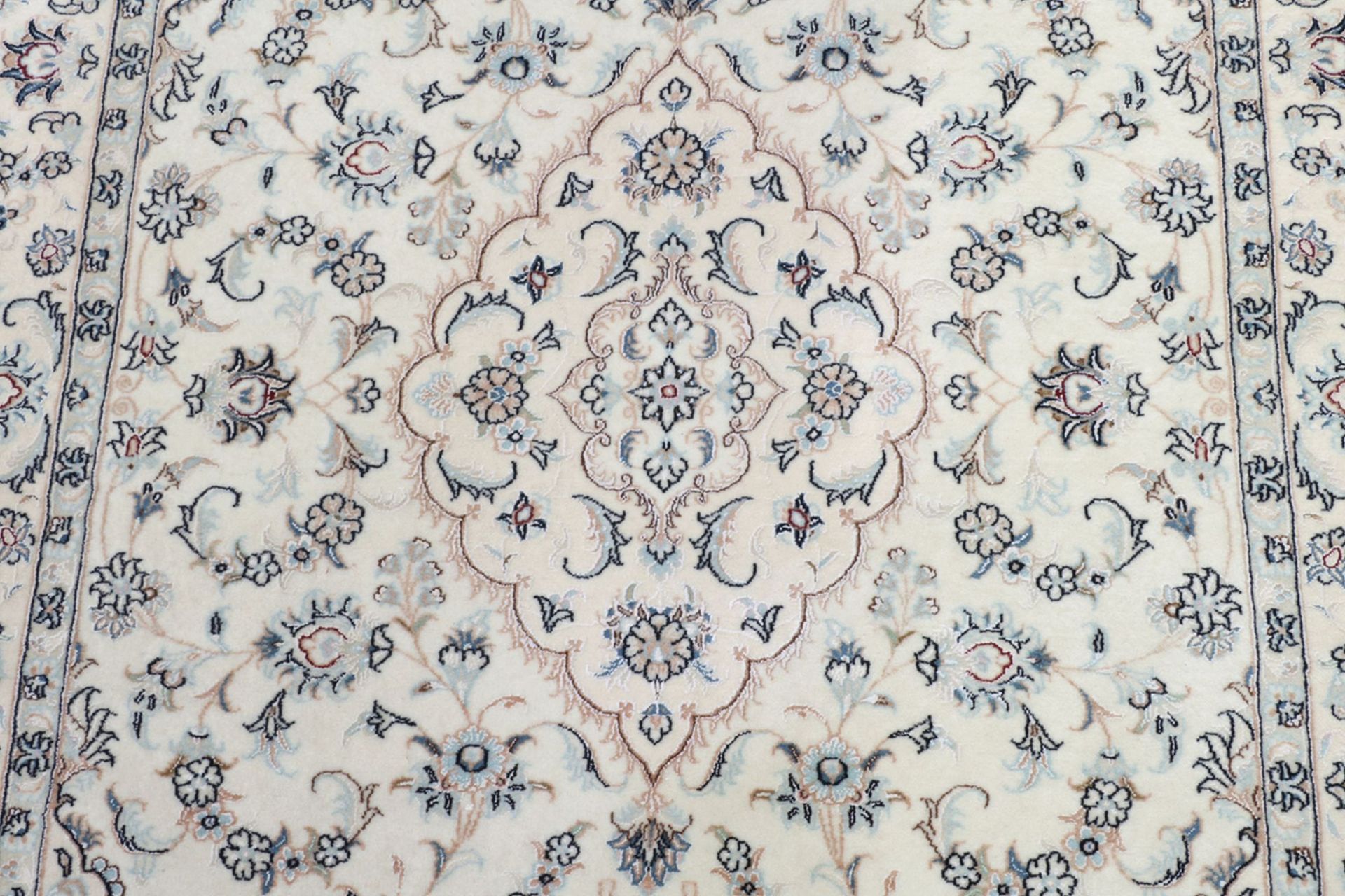 Nain Persian Rug 107 × 157 cm, Wool & Silk, hand-knotted