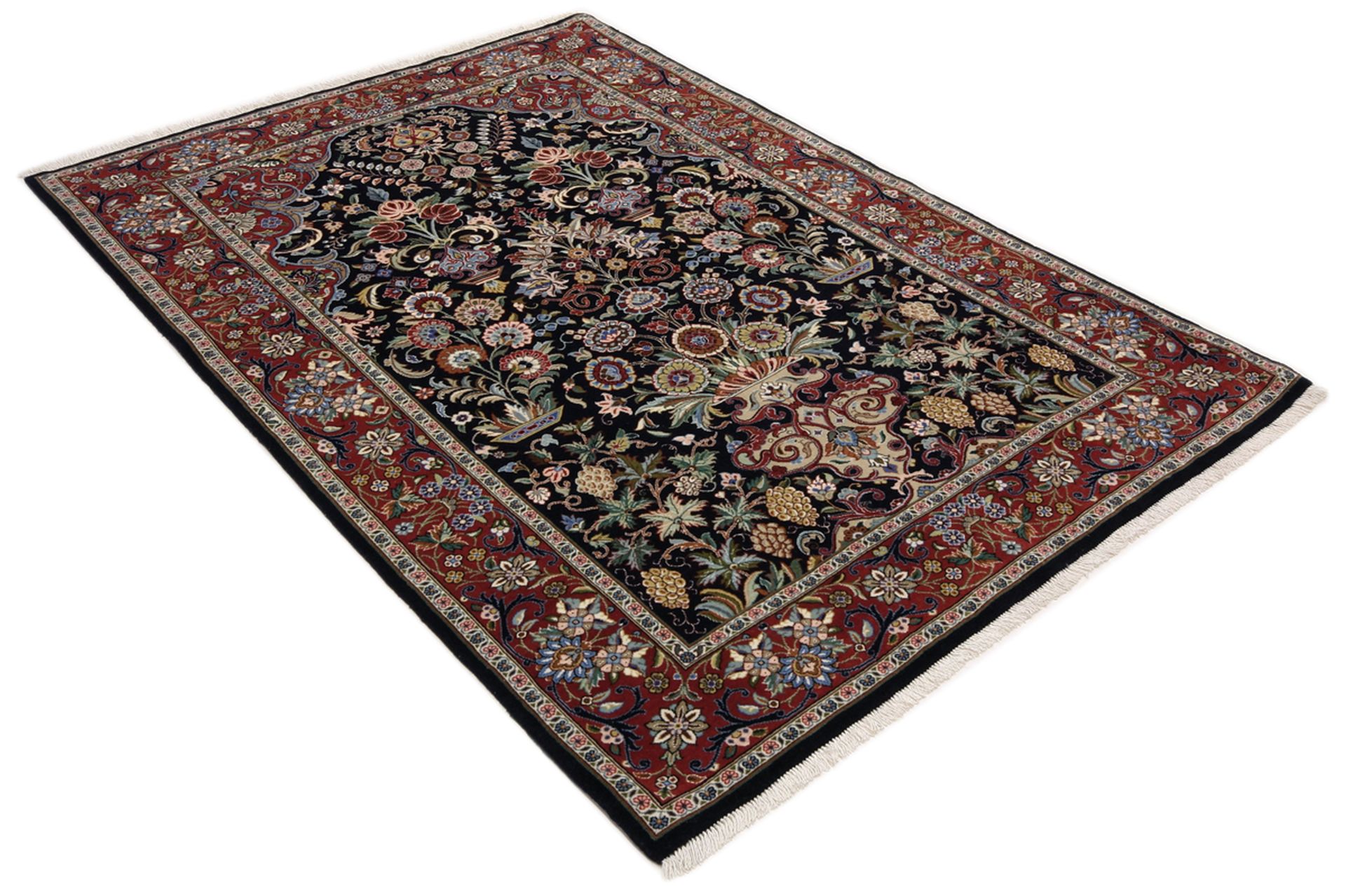 perserteppich-isfahan-105-x-155-cm-schurwolle-seide-handgeknupft-1 Hand-Knotted Wool & Silk Isfahan Persian Rug, 105 × 155 cm