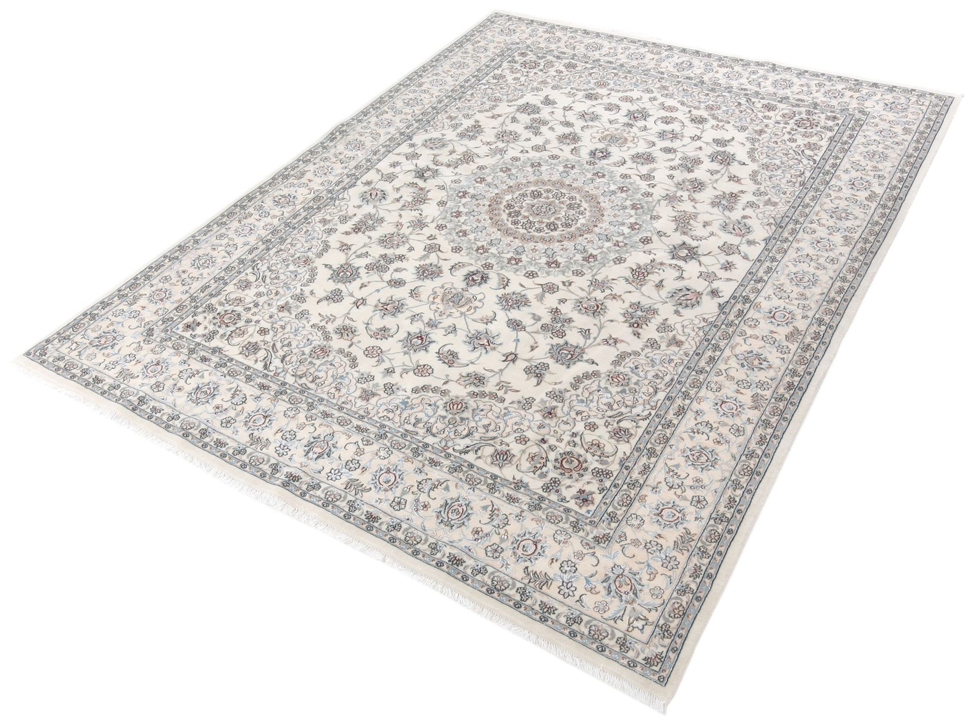 Nain Persian Rug 170 × 250 cm, Wool & Silk, hand-knotted