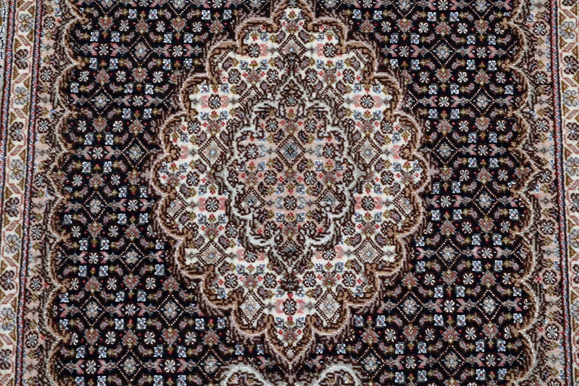 Tabriz Persian Rug 80 × 127 cm, Wool & Silk, hand-knotted
