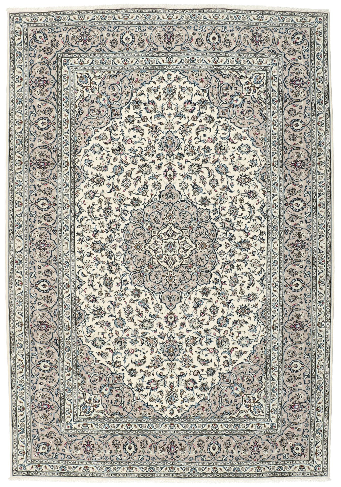 Kashan Persian Rug 242 × 352 cm, Wool, hand-knotted