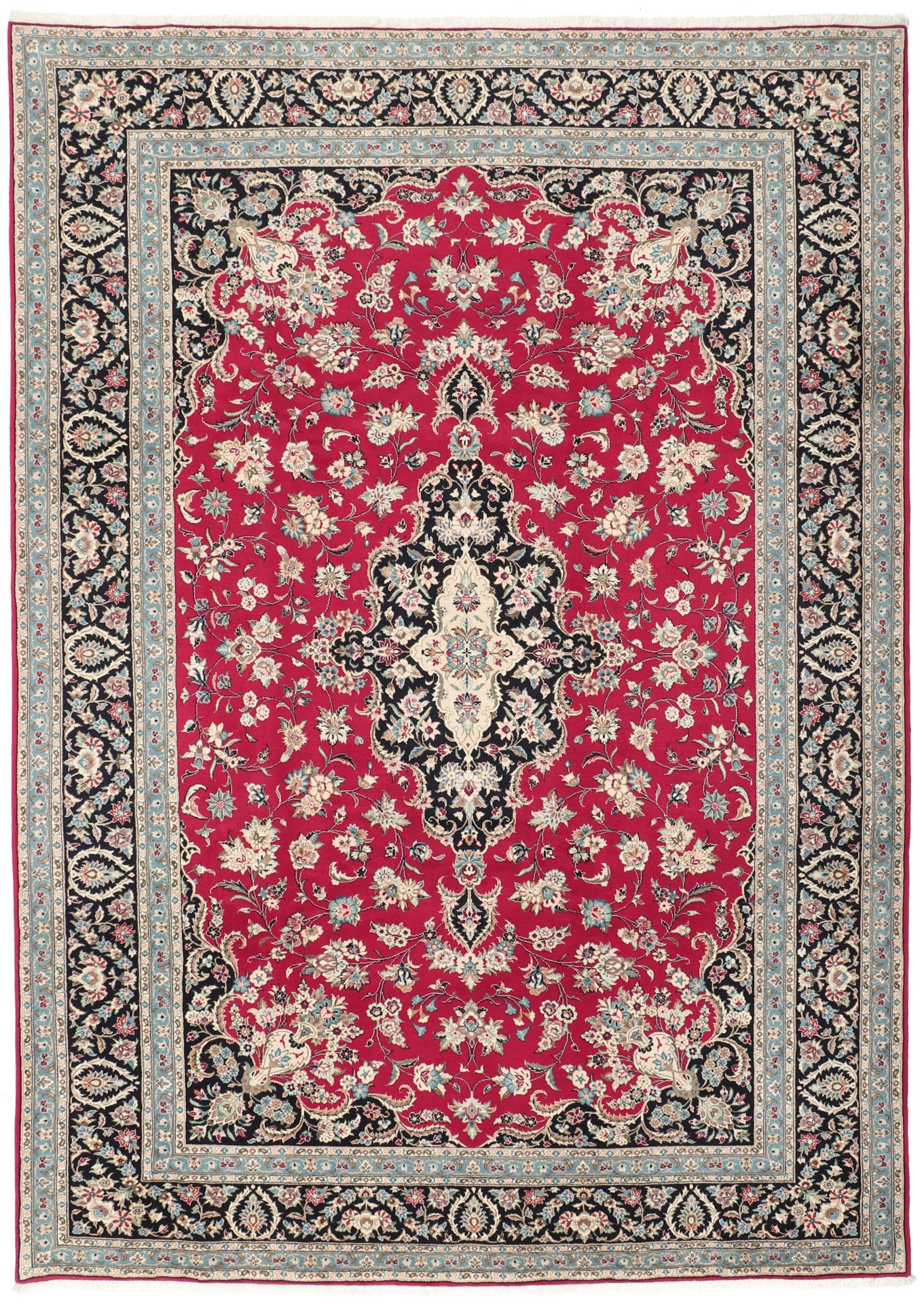 perserteppich-kashan-252-x-348-cm-schurwolle-handgeknupft-hochwertig Hand-Knotted Wool Kashan Persian Rug, 252 × 348 cm