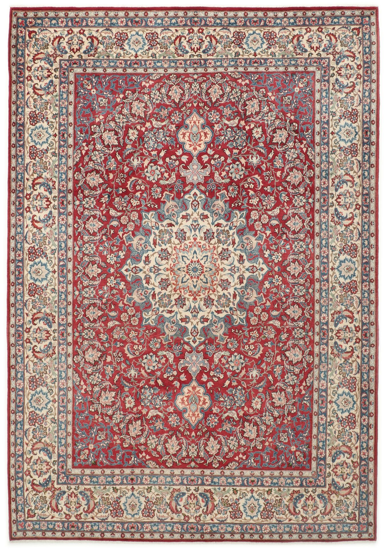 Kashan Persian Rug — hand-knotted, 250 × 357 cm, Wool