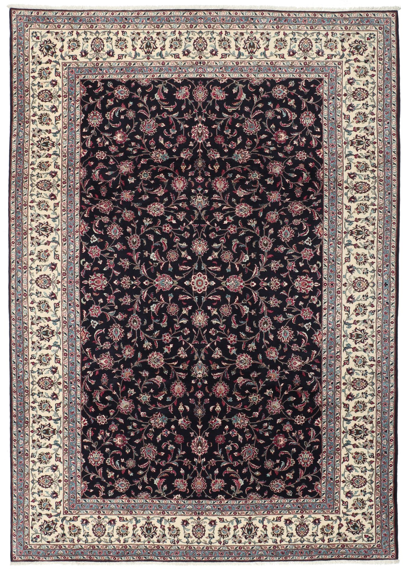 Kashan Persian Rug — hand-knotted, 249 × 348 cm, Wool