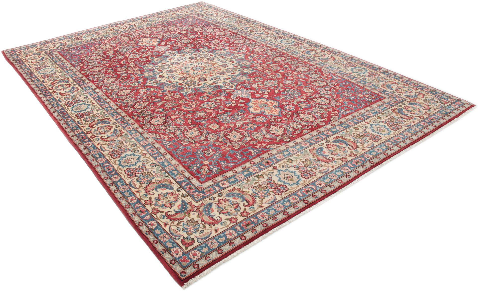 Kashan Persian Rug — hand-knotted, 250 × 357 cm, Wool