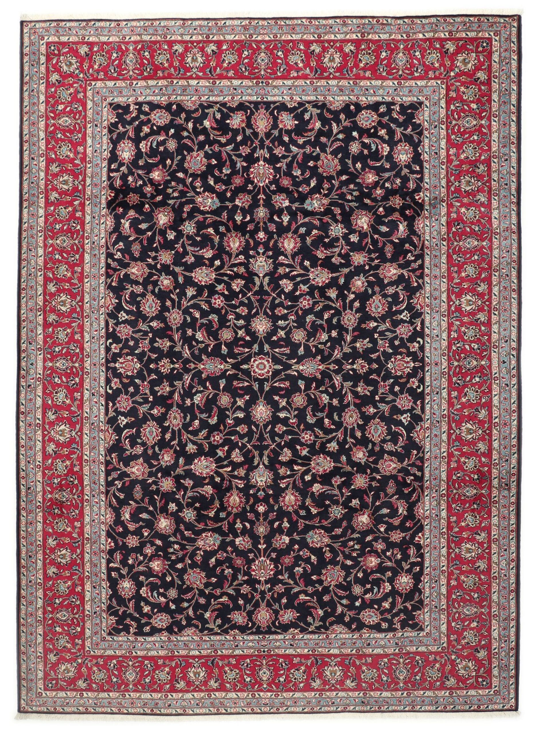 Kashan Persian Rug 252 × 343 cm, Wool, hand-knotted