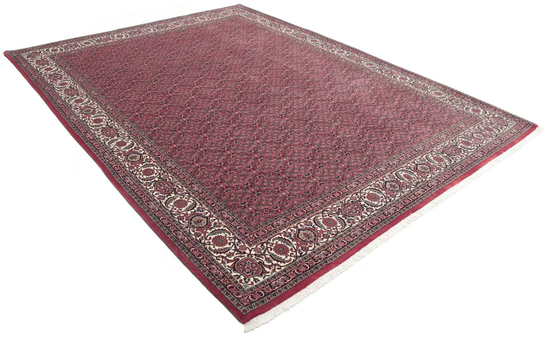 Bijar Persian Rug — hand-knotted, 258 × 343 cm, Wool & Silk