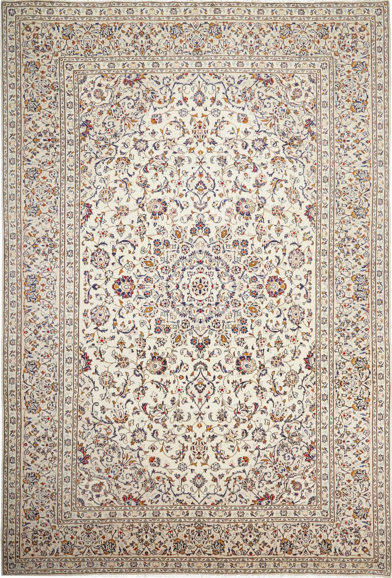 Kashan Persian Rug — hand-knotted, 239 × 355 cm, Wool