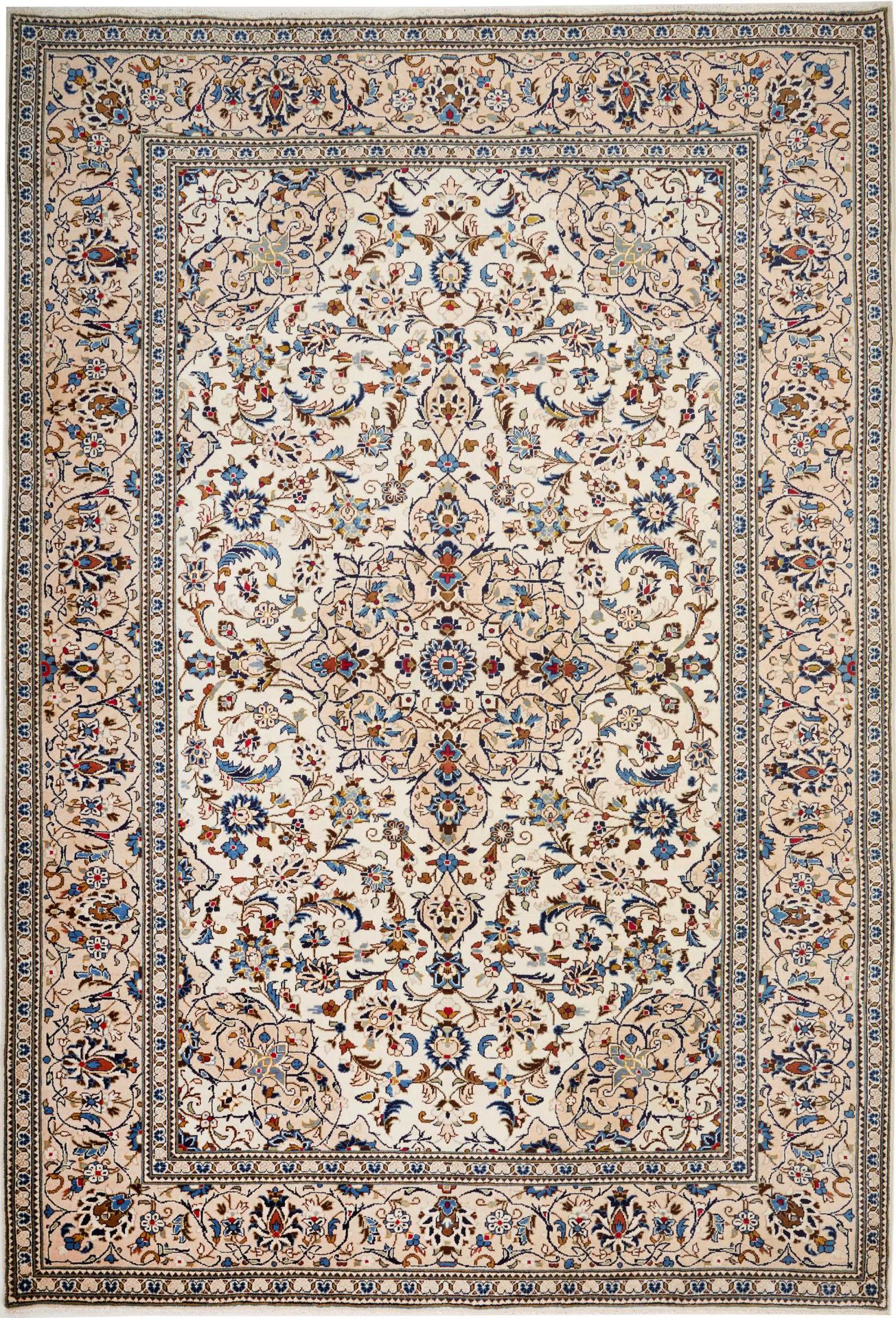 Kashan Persian Rug — hand-knotted, 244 × 352 cm, Wool