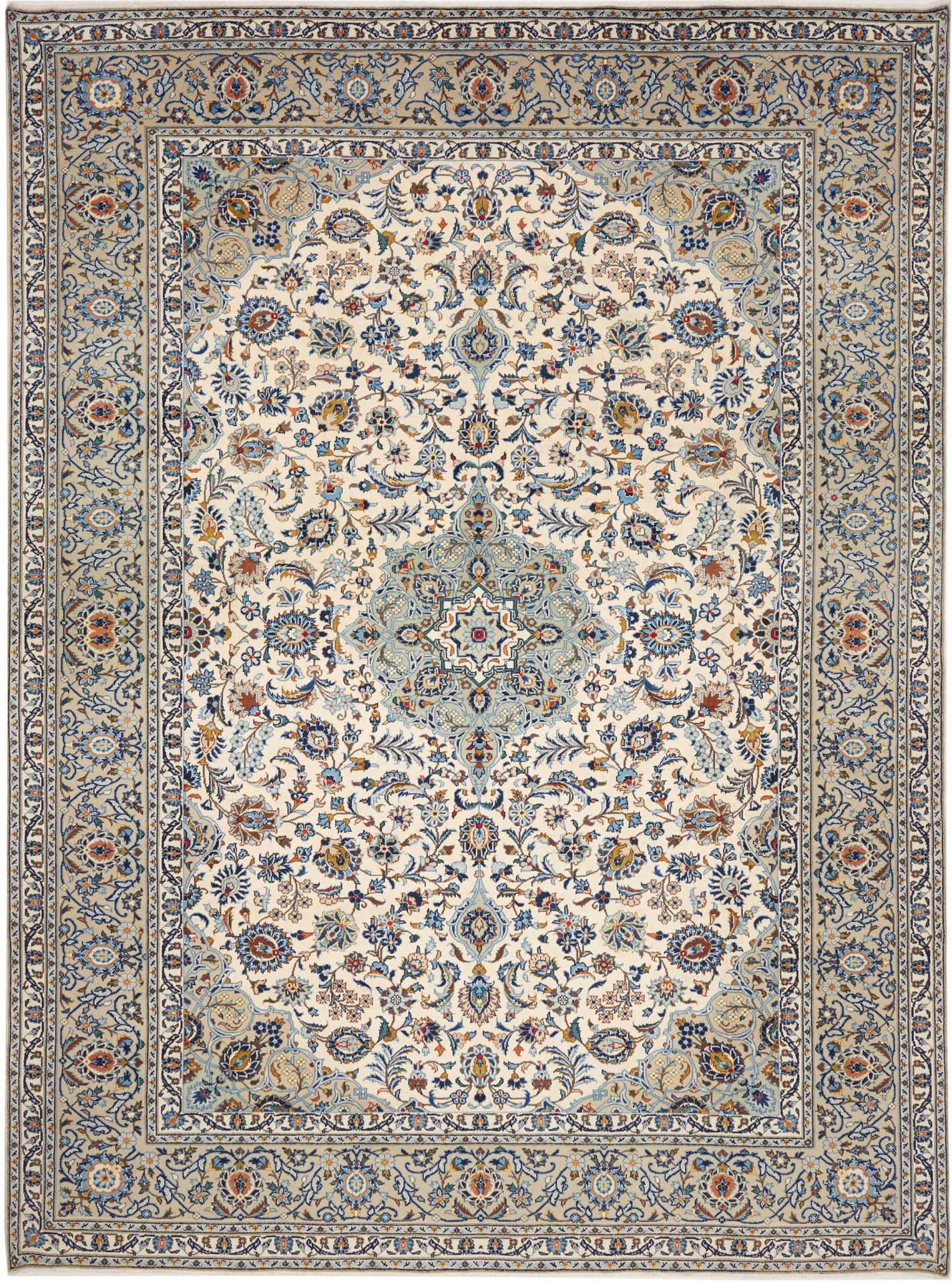 Kashan Persian Rug 273 × 366 cm, Wool, hand-knotted
