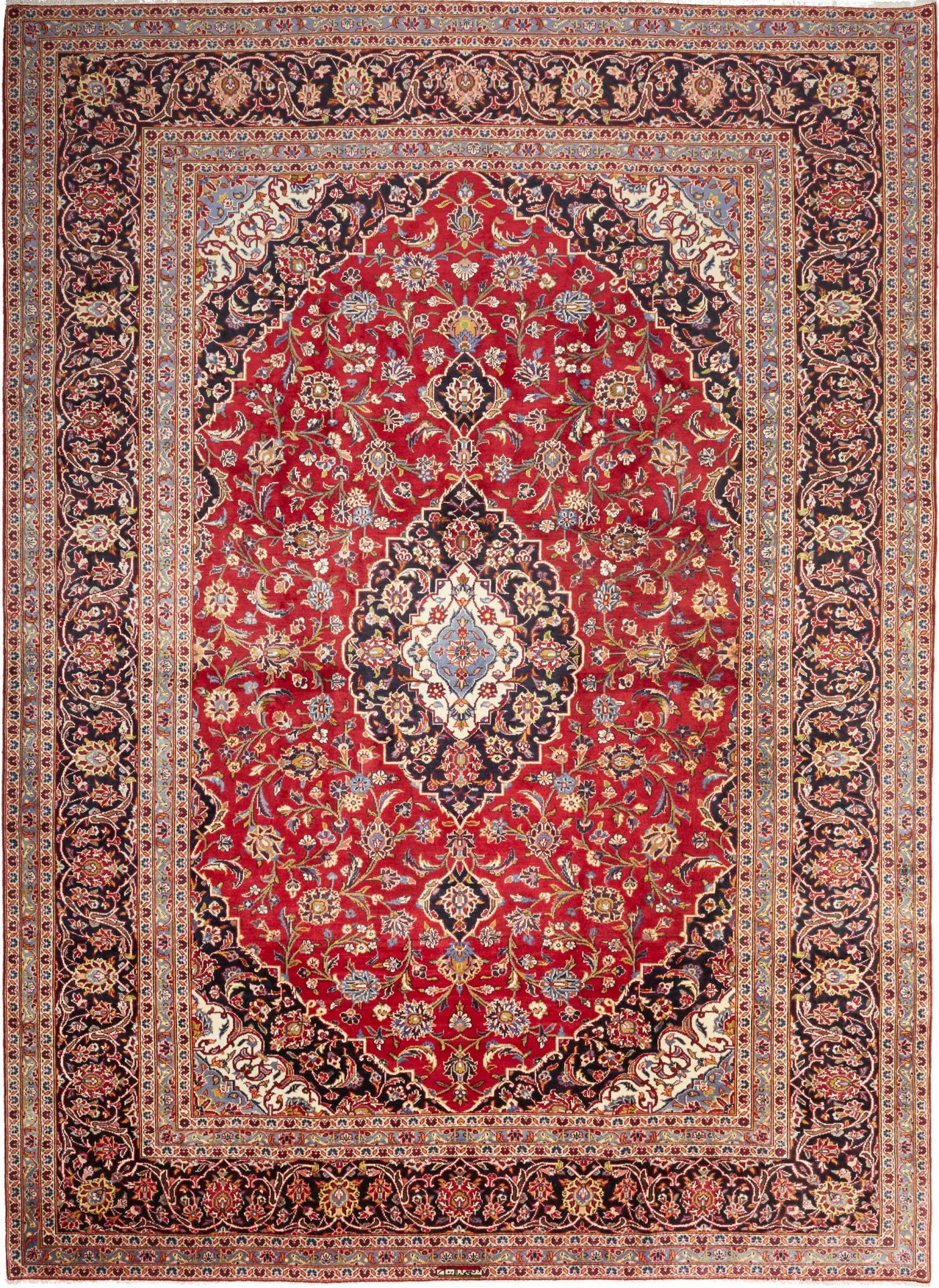 Kashan Persian Rug 251 × 346 cm, Wool, hand-knotted