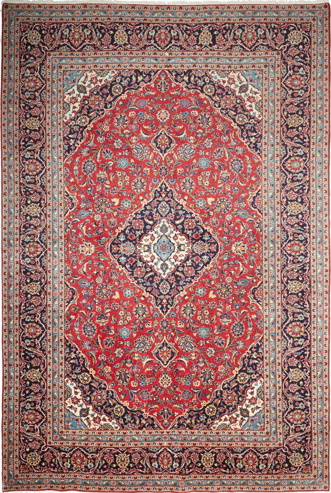 perserteppich-kashan-247-x-362-cm-schurwolle-handgeknupft-hochwertig Hand-Knotted Wool Kashan Persian Rug, 247 × 362 cm