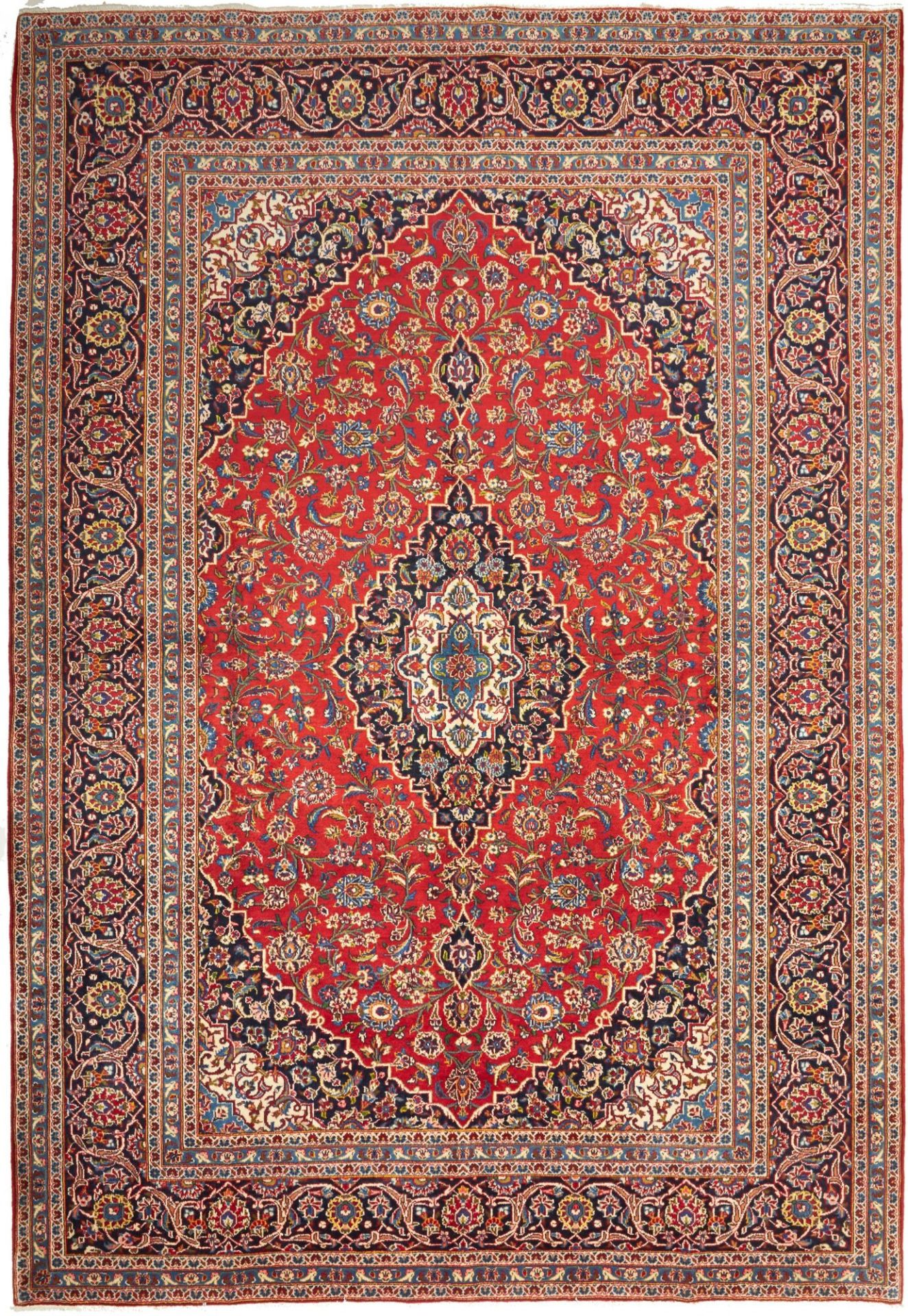 Kashan Persian Rug 248 × 357 cm, Wool, hand-knotted