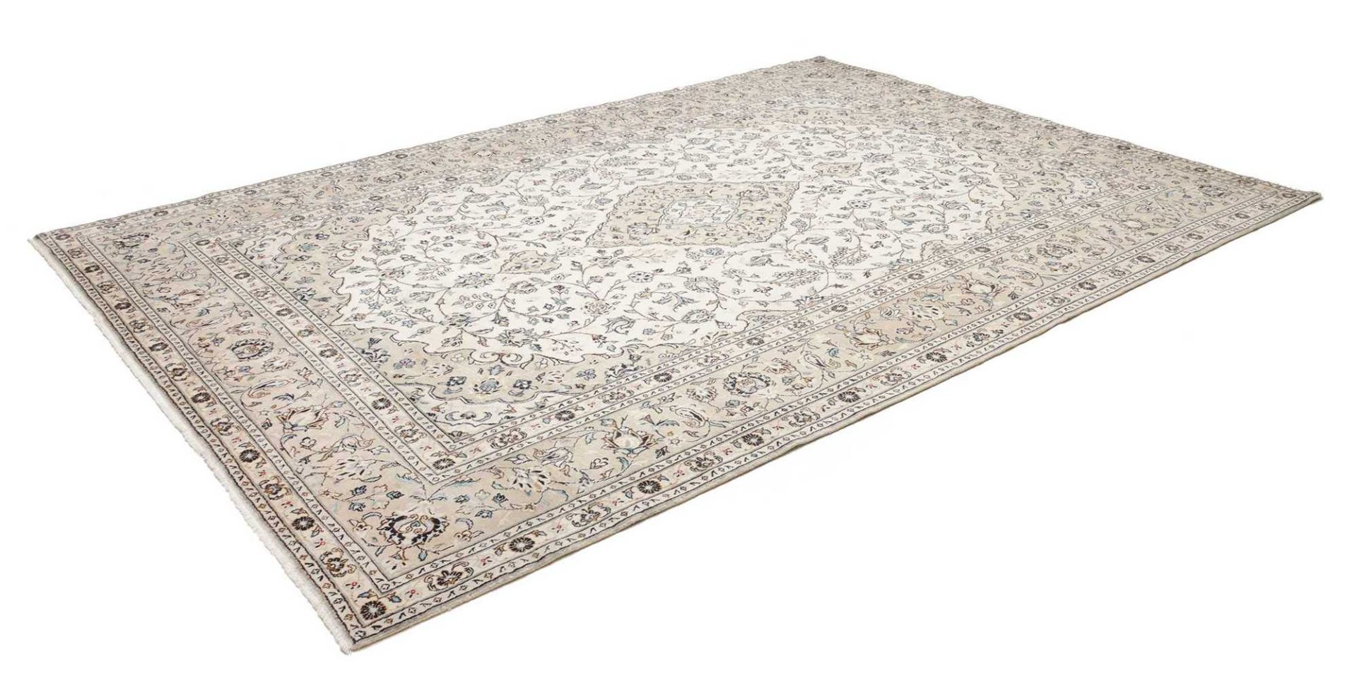 Kashan Persian Rug — hand-knotted, 244 × 344 cm, Wool
