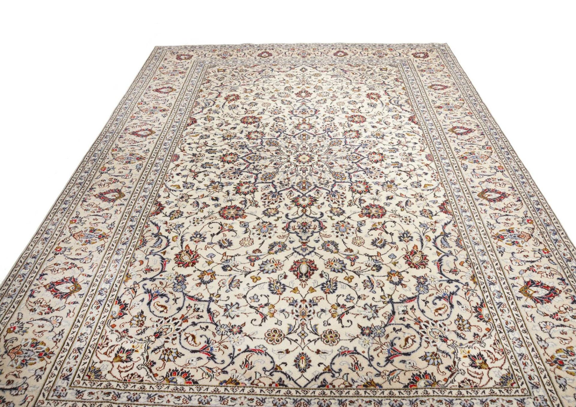 Kashan Persian Rug — hand-knotted, 245 × 362 cm, Wool