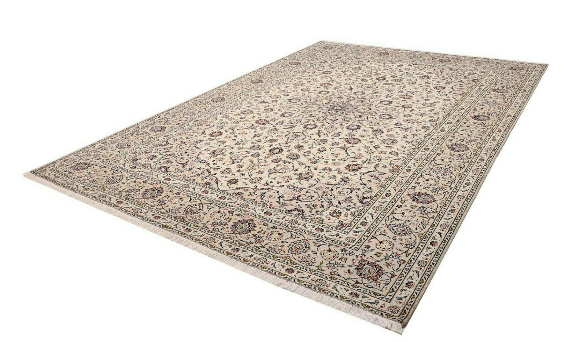 Kashan Persian Rug — hand-knotted, 241 × 339 cm, Wool