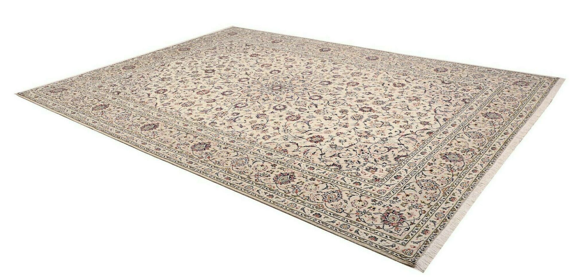 Kashan Persian Rug — hand-knotted, 241 × 339 cm, Wool