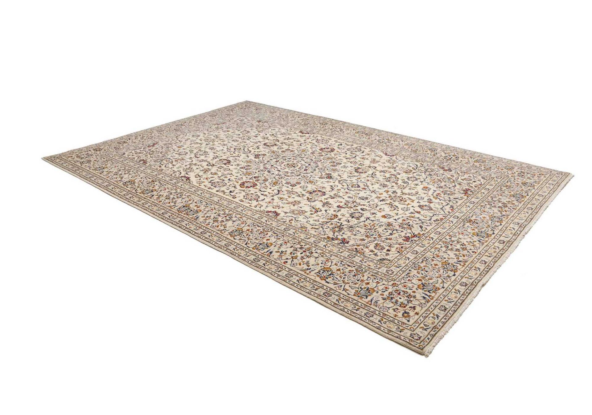 Kashan Persian Rug — hand-knotted, 239 × 355 cm, Wool