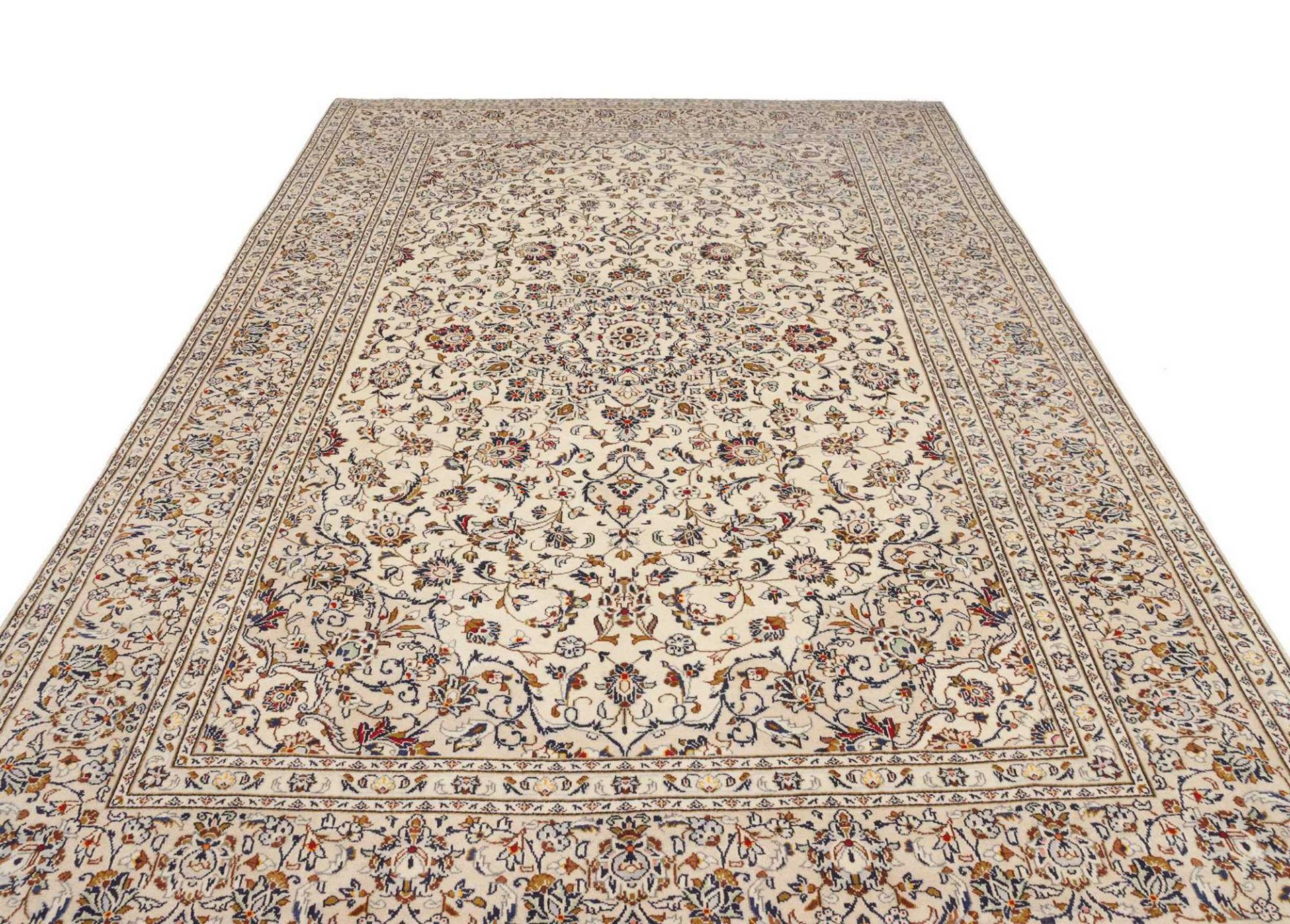 Kashan Persian Rug — hand-knotted, 239 × 355 cm, Wool