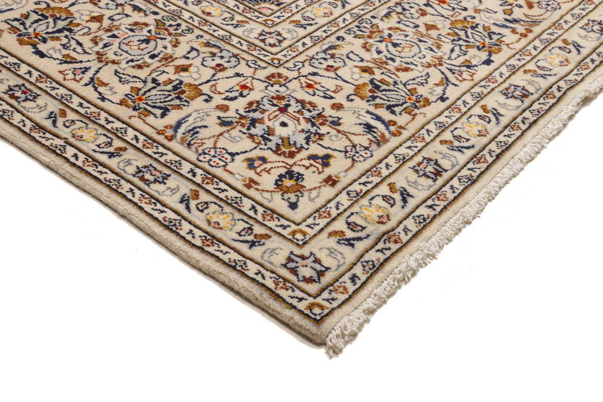 Kashan Persian Rug — hand-knotted, 239 × 355 cm, Wool