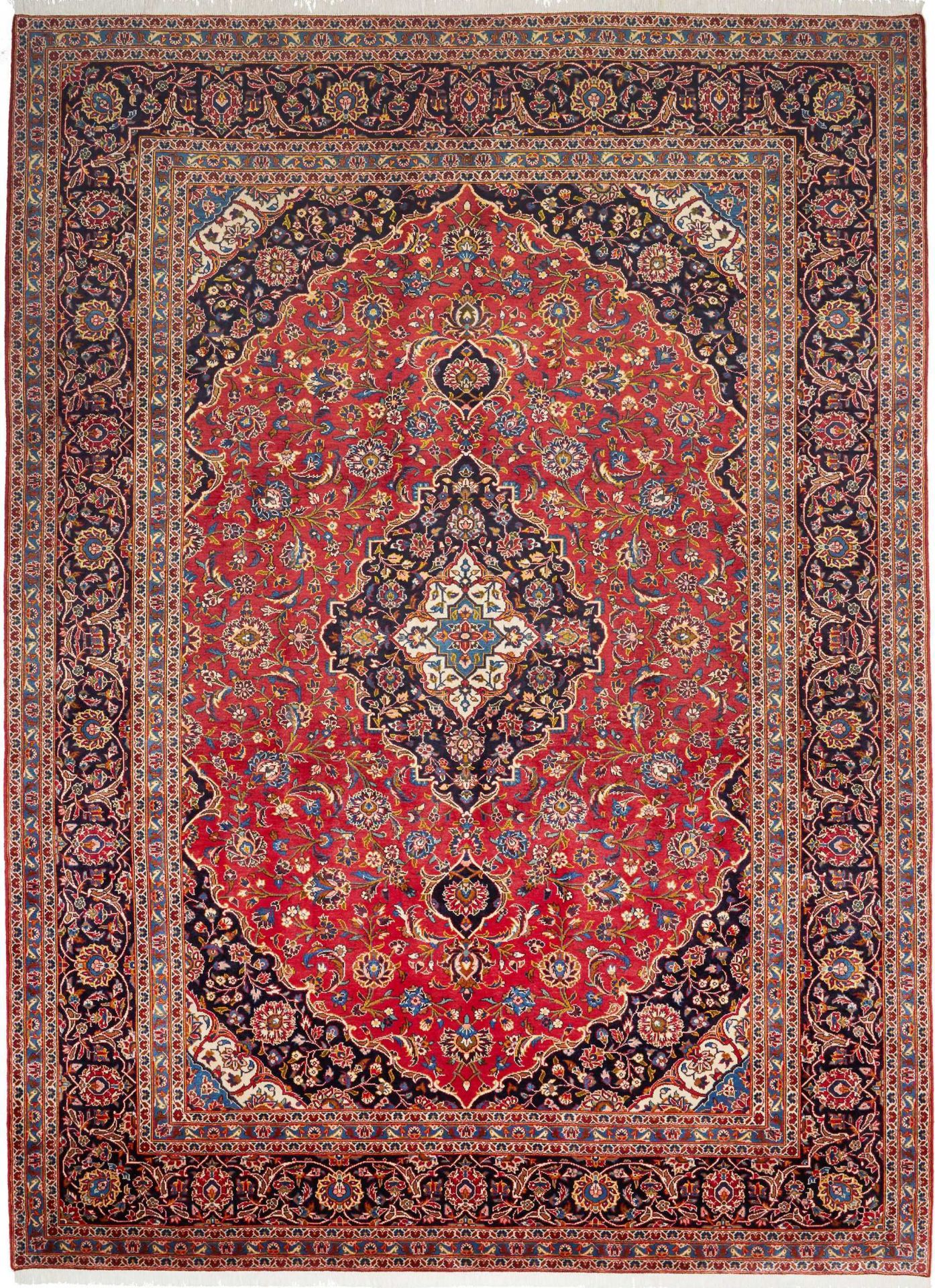 Kashan Persian Rug — hand-knotted, 264 × 359 cm, Wool